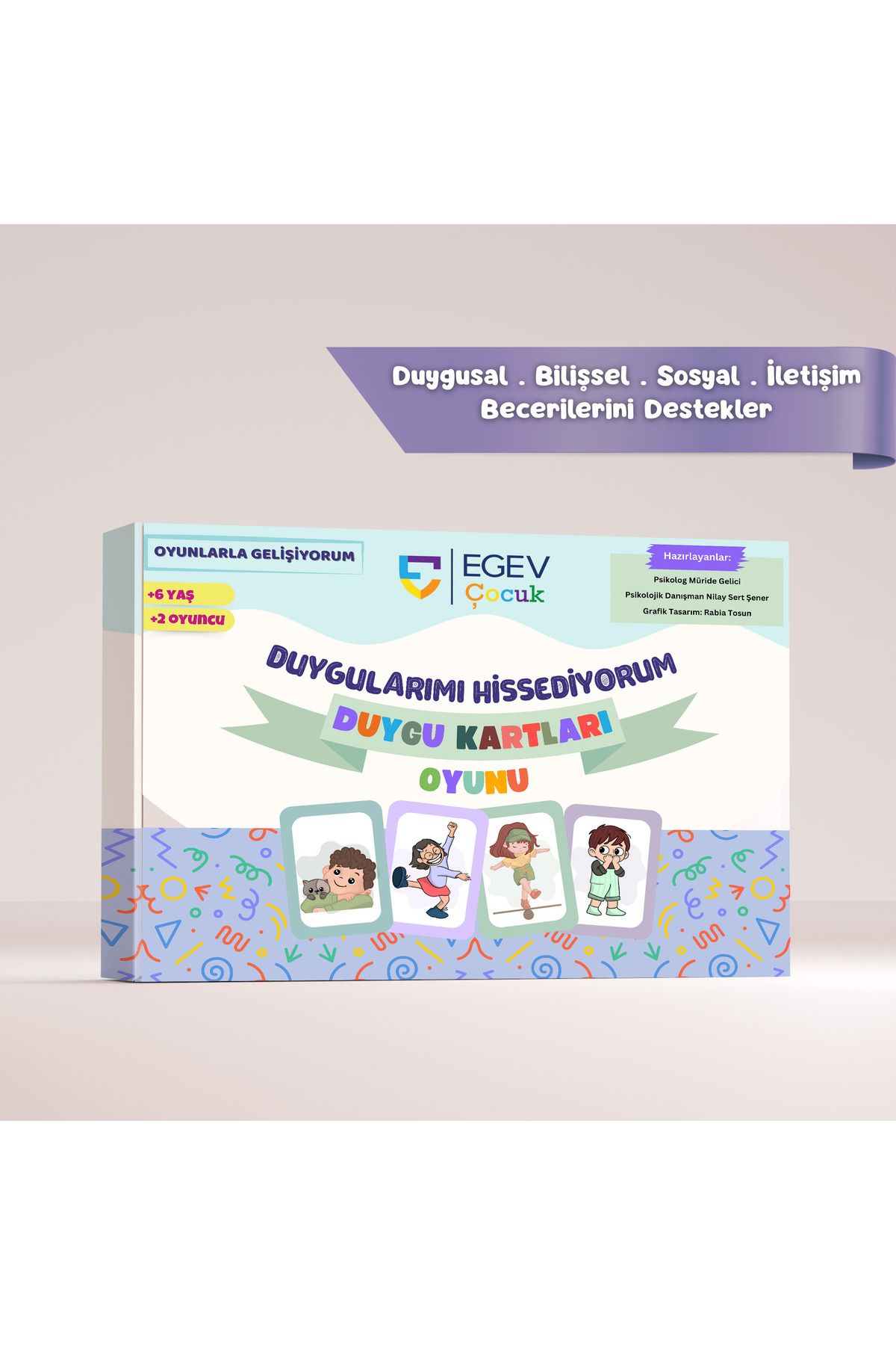 EGEV ÇOCUK Duygularımı Hissediyorum Duygu Kartları Kutu Oyunu