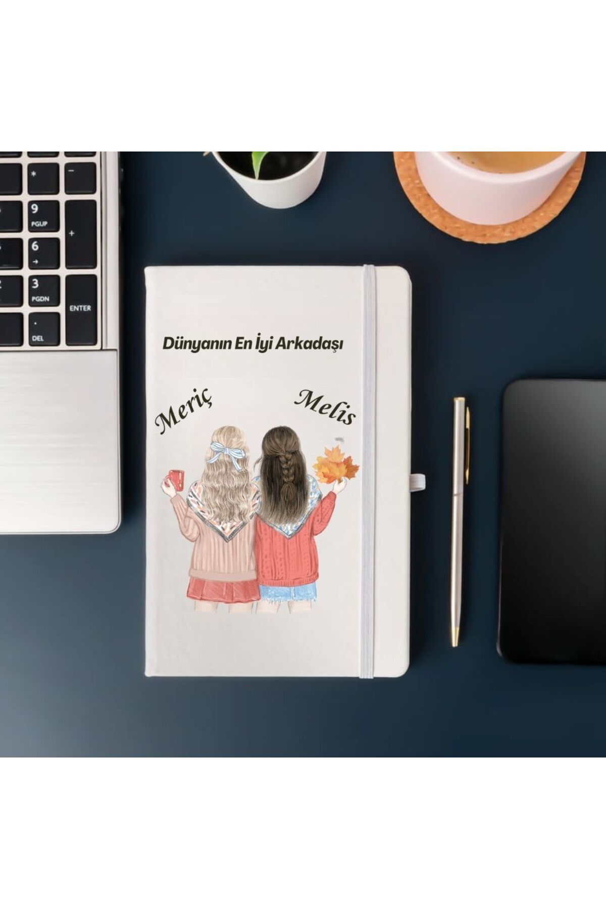 Çılgıntrend Arkadaşlara Özel İsim Yazılı Tasarımlı Defter