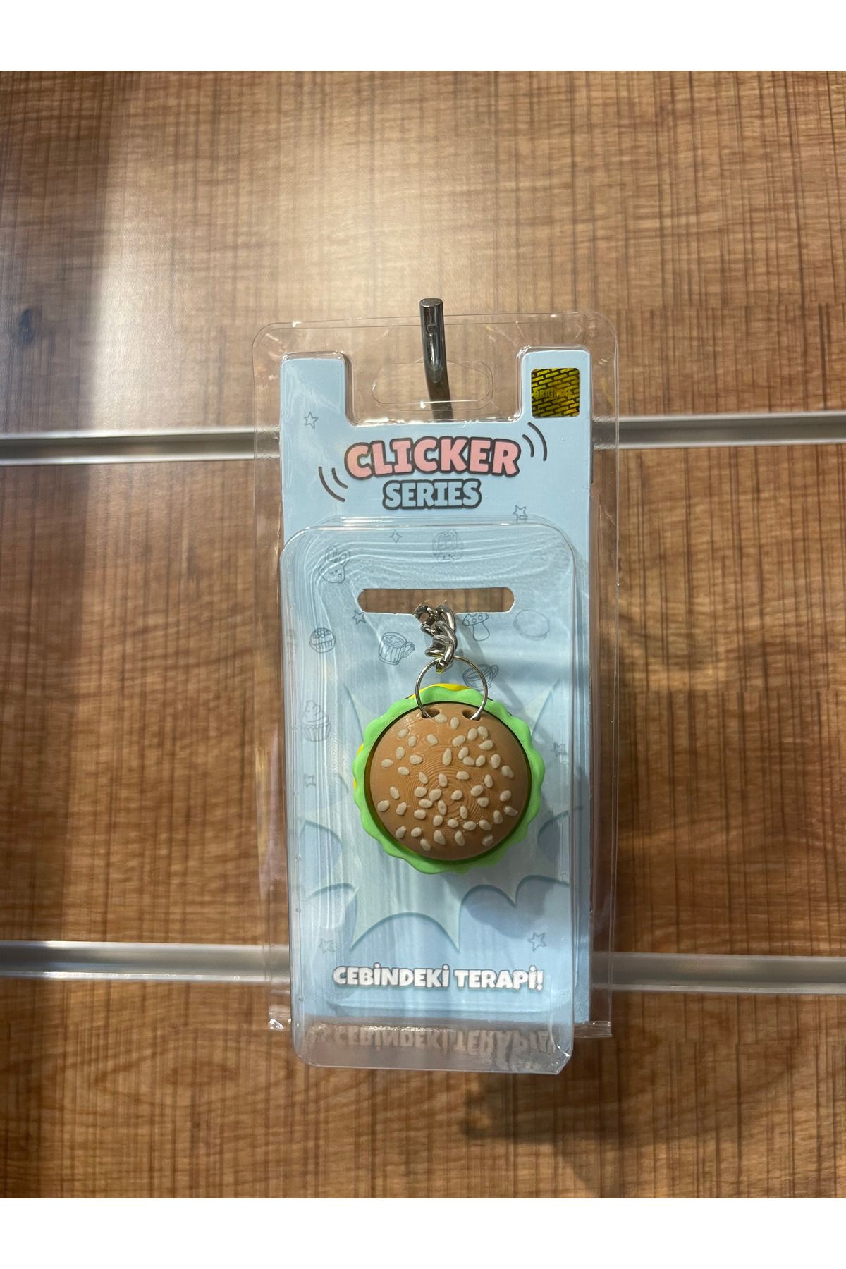 FLATSTORE Clicker Serisi Hamburger Anahtarlık