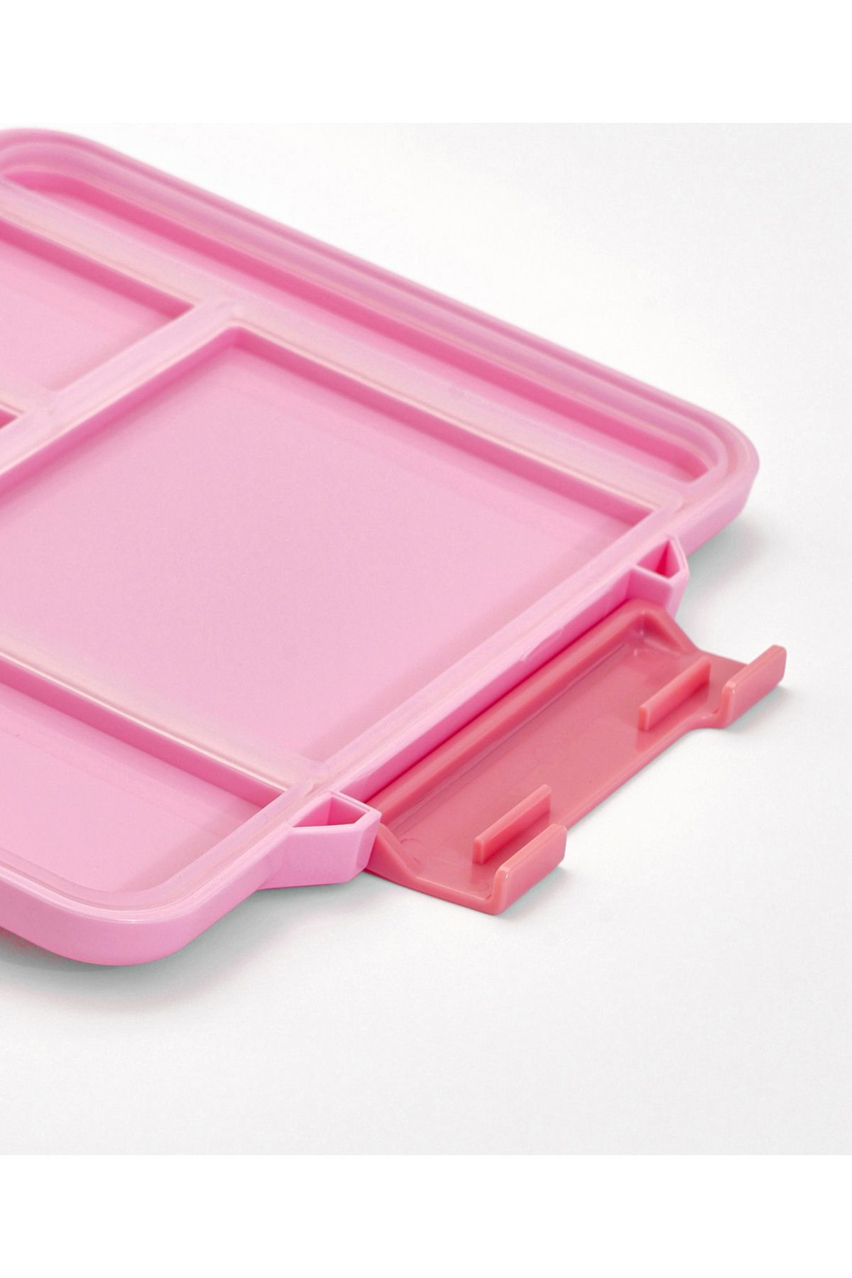 Bonfino-Bonfino Lunch Box with Cutlery and Side Dish Container , 1330 mL, 23 x 17 x 5.5 cm - Pink 6