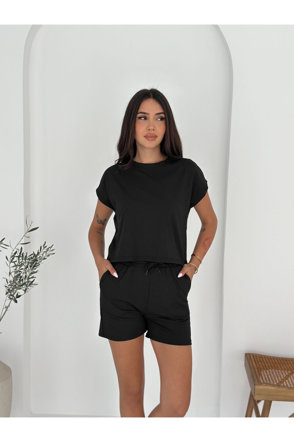 fiolin Elegance Style Şortlu Takım