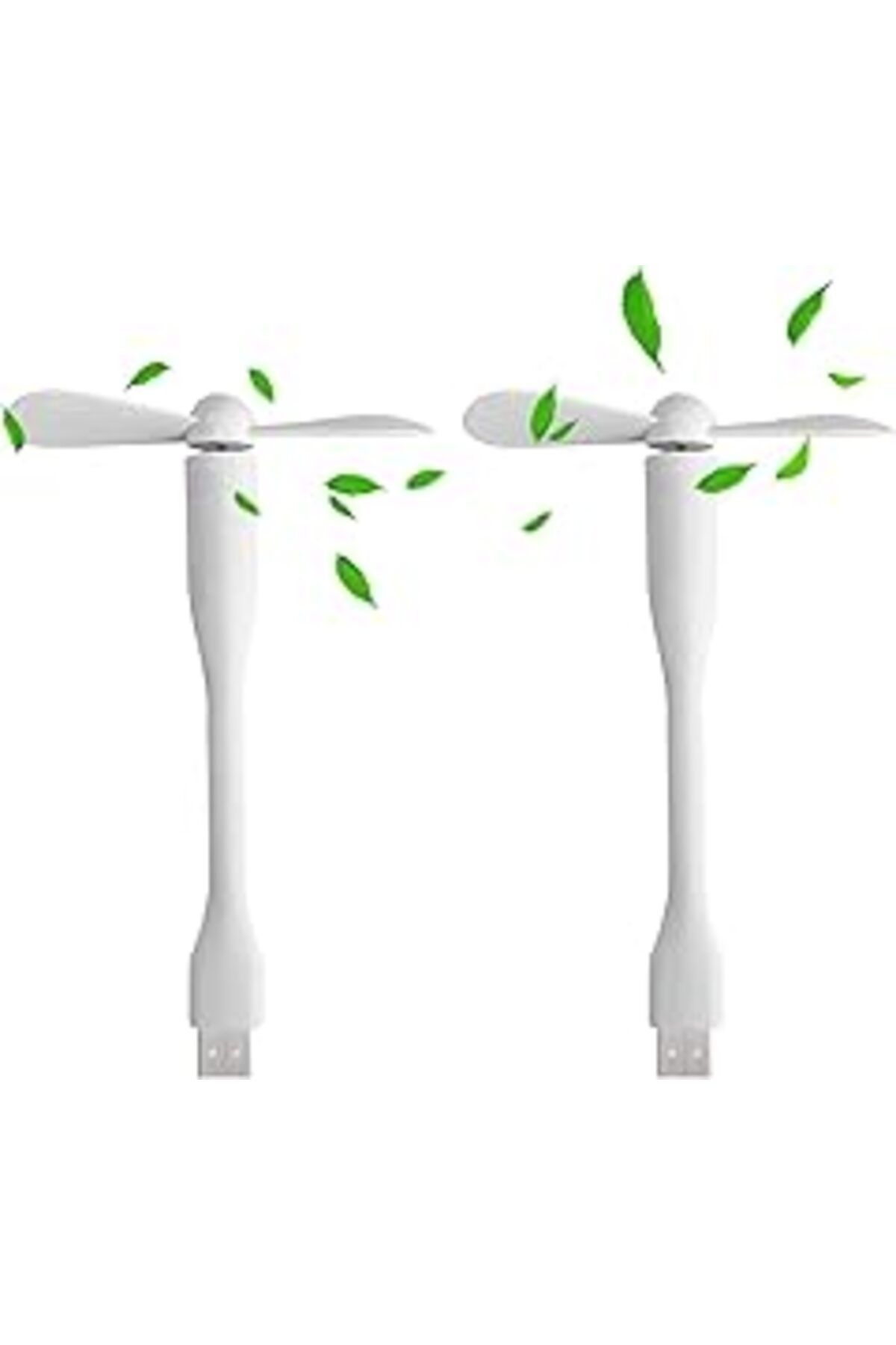Qedii Cerioll Mini Usb Vantilatör, 90 Mm Esnek Boyunlu, 2 Adet Çıkarılabilir Fan, Usb C Telefon Fanı, Pc