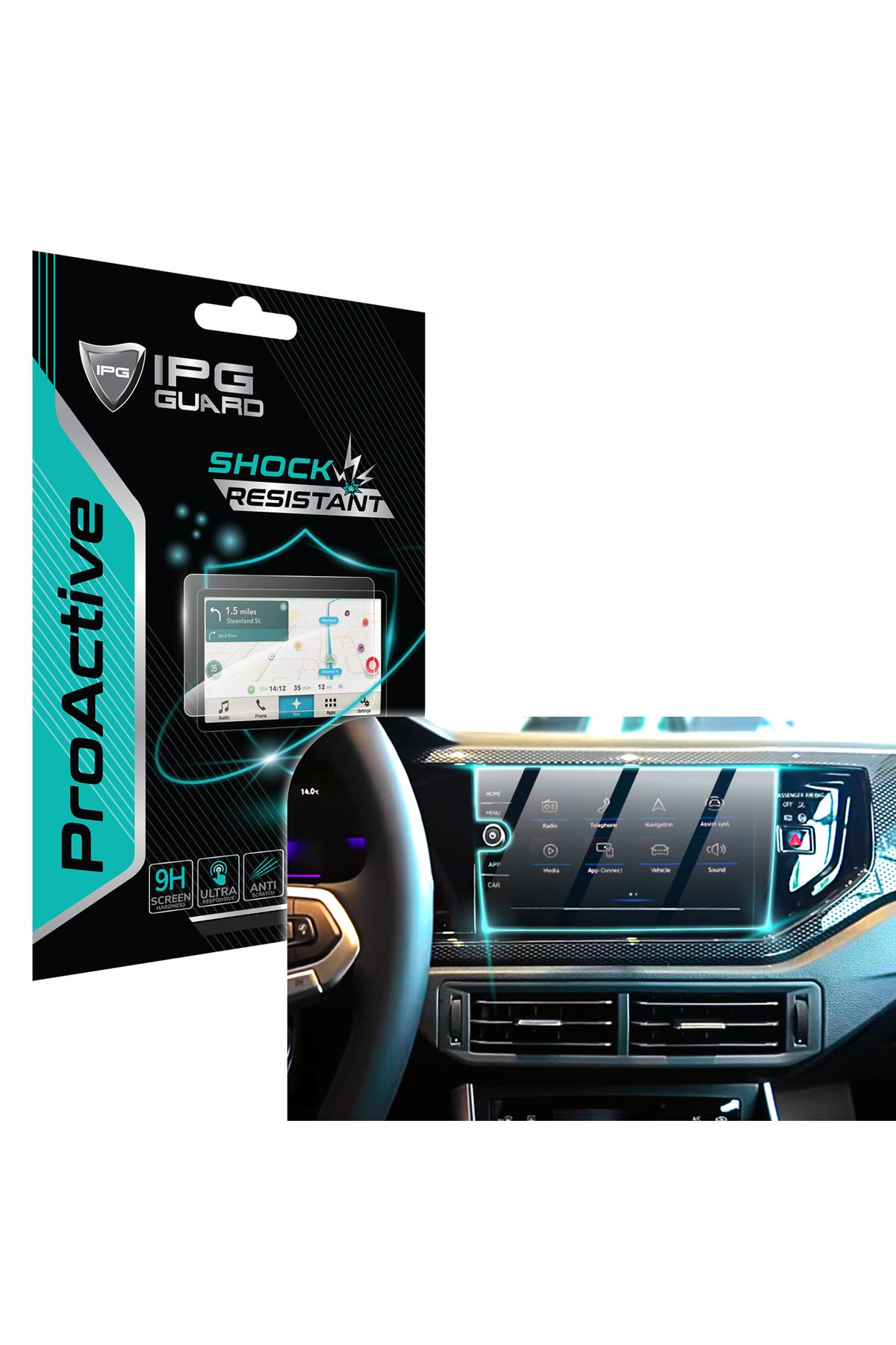 Ipg Volkswagen '24-2025 Taigo (Style/R-Line) Polo 8" Navi (Tek Düğmeli) IPG ProActive Koruma
