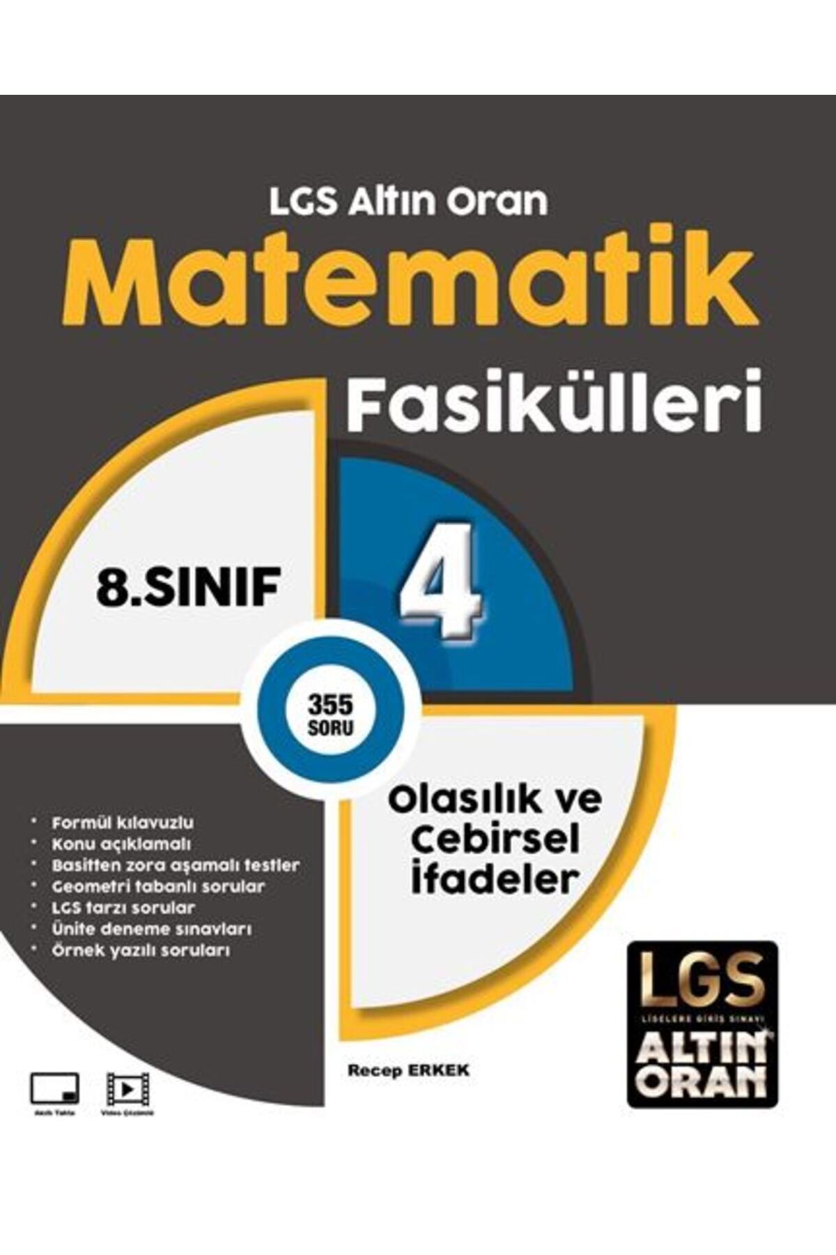 Palme Yayınevi LGS ALTIN ORAN MATEMATİK FASİKÜLLERİ 4 OLASILIK VE CEBİRSEL İFADELER