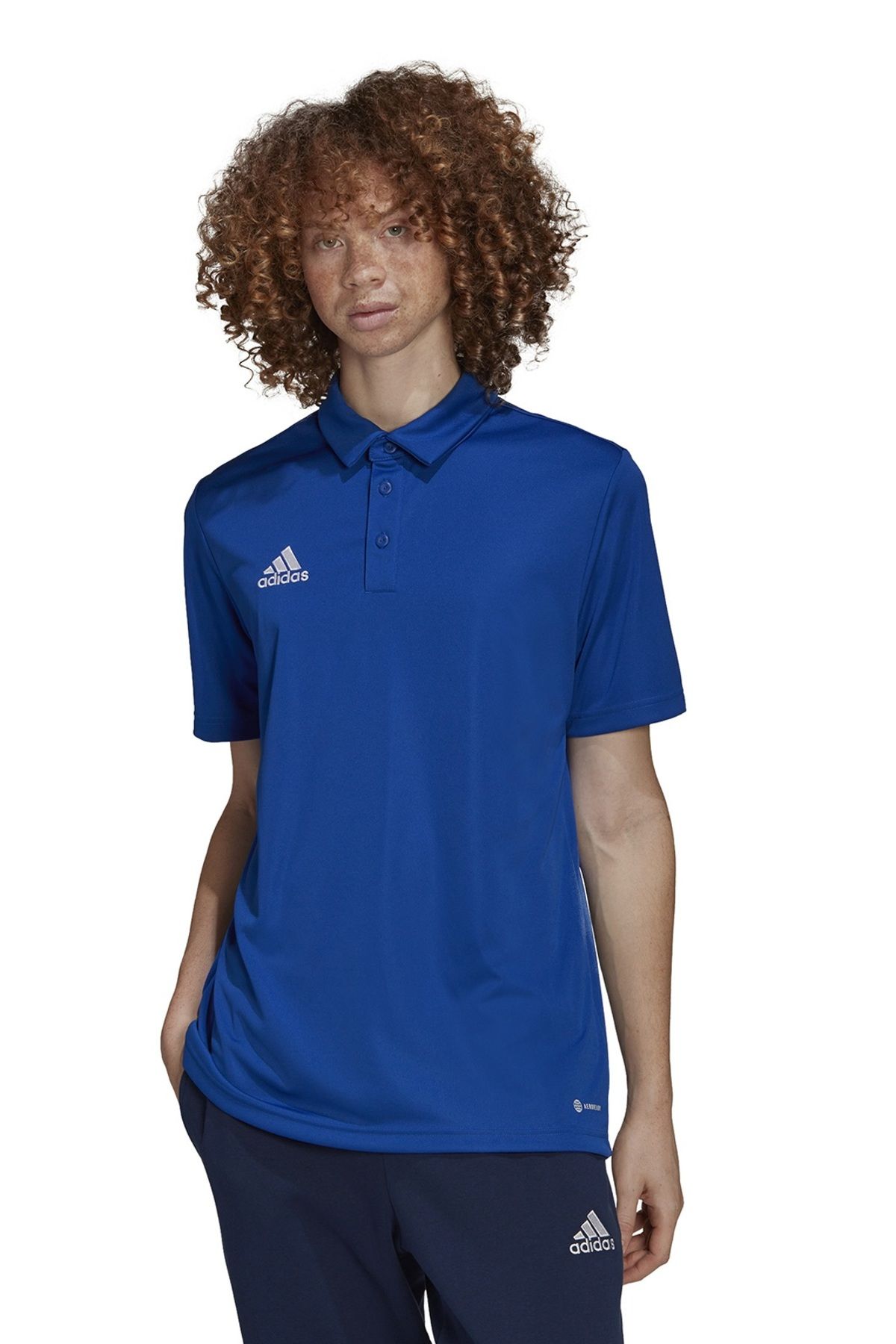 adidas-Tricou Polo Ent22 pentru bărbați, cu gât polo, albastru 2