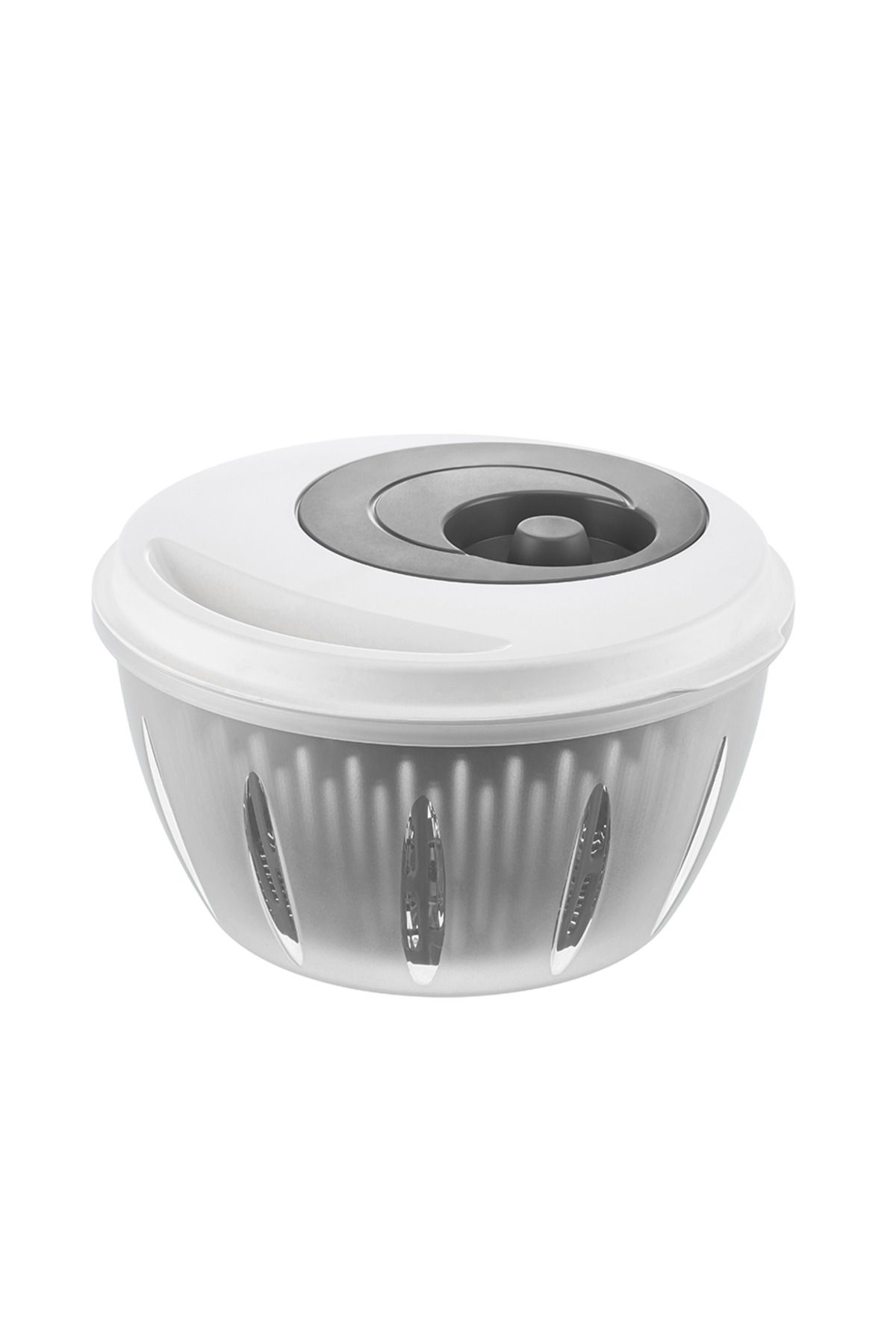 Mutfak Köşesi-Circle Salad Dryer 4.5 Lt – Vegetable Drying Container with Ergonomic Handle and Large Chamber Anthracite 5