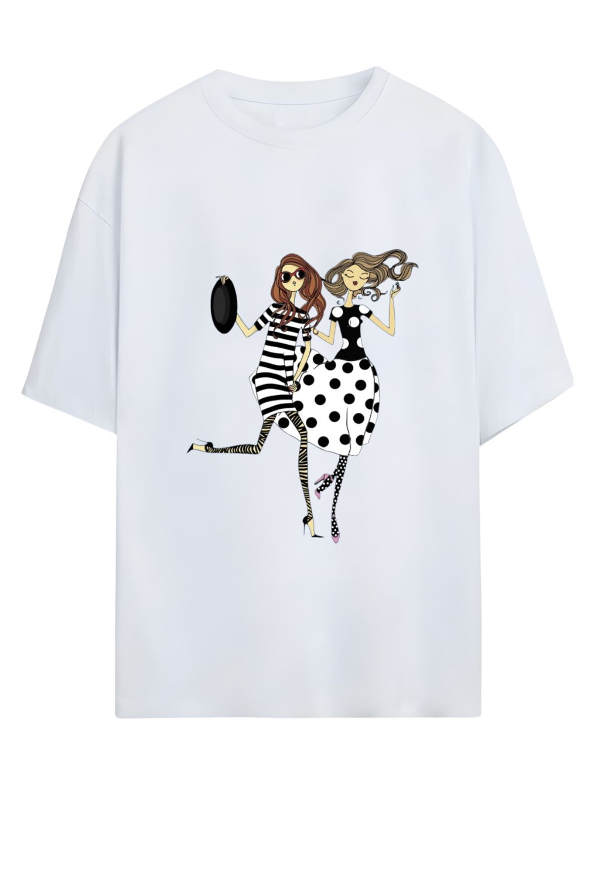 MAGORS GraffTee Unisex %100 Organik Pamuk Bisiklet Yaka Illustrasyon Baskılı Özel Tasarım T-shirt