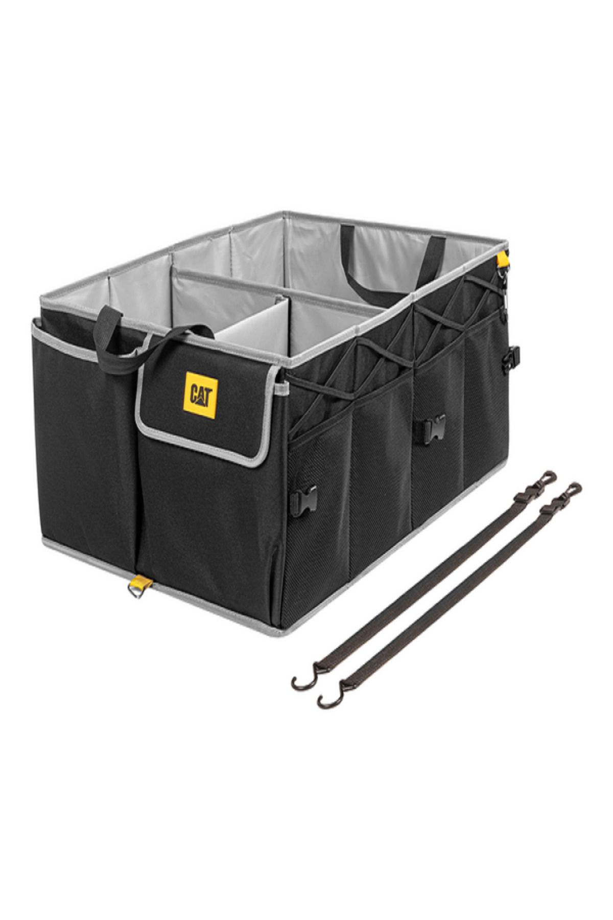 Cat-Large Compartments Zipper Closure Foldable Car Trunk Organizer with Carrying Handle 2
