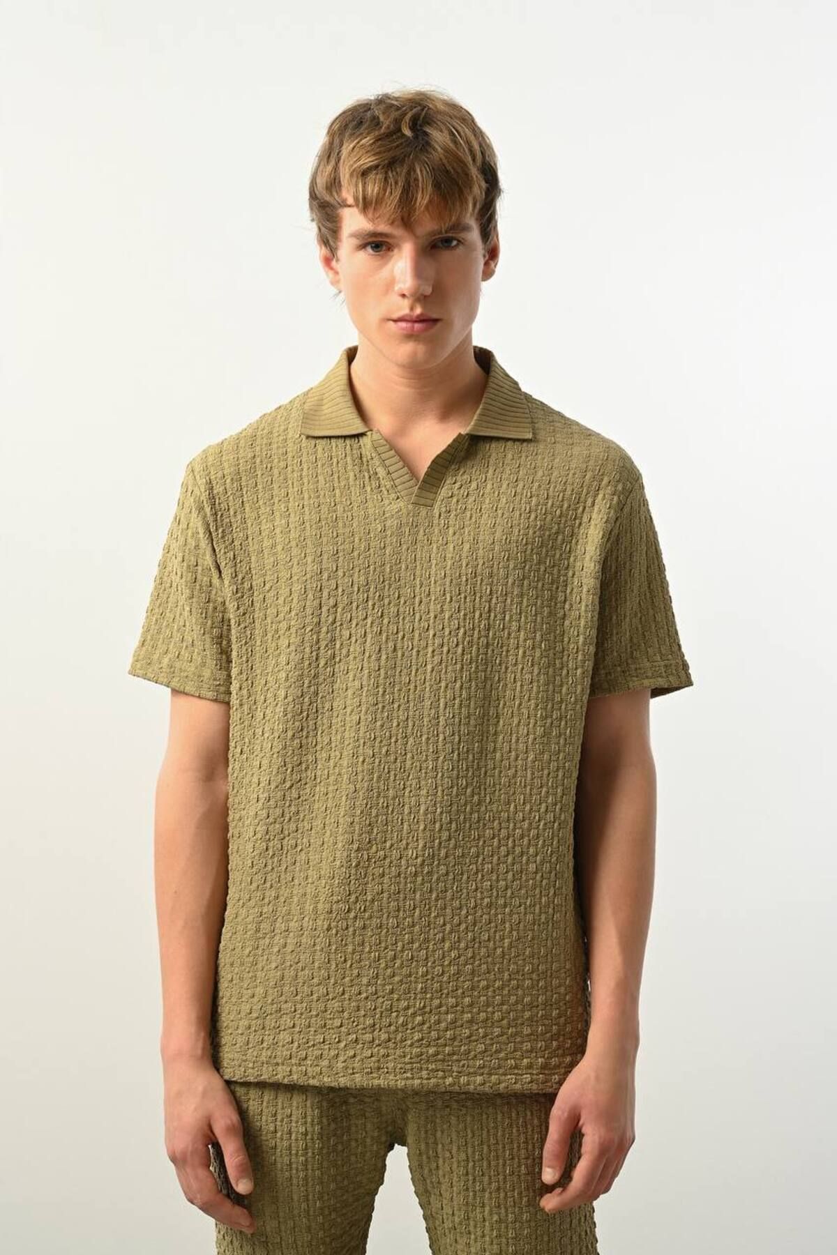 MARRAKECH Polo Yaka Dokulu Erkek T-Shirt