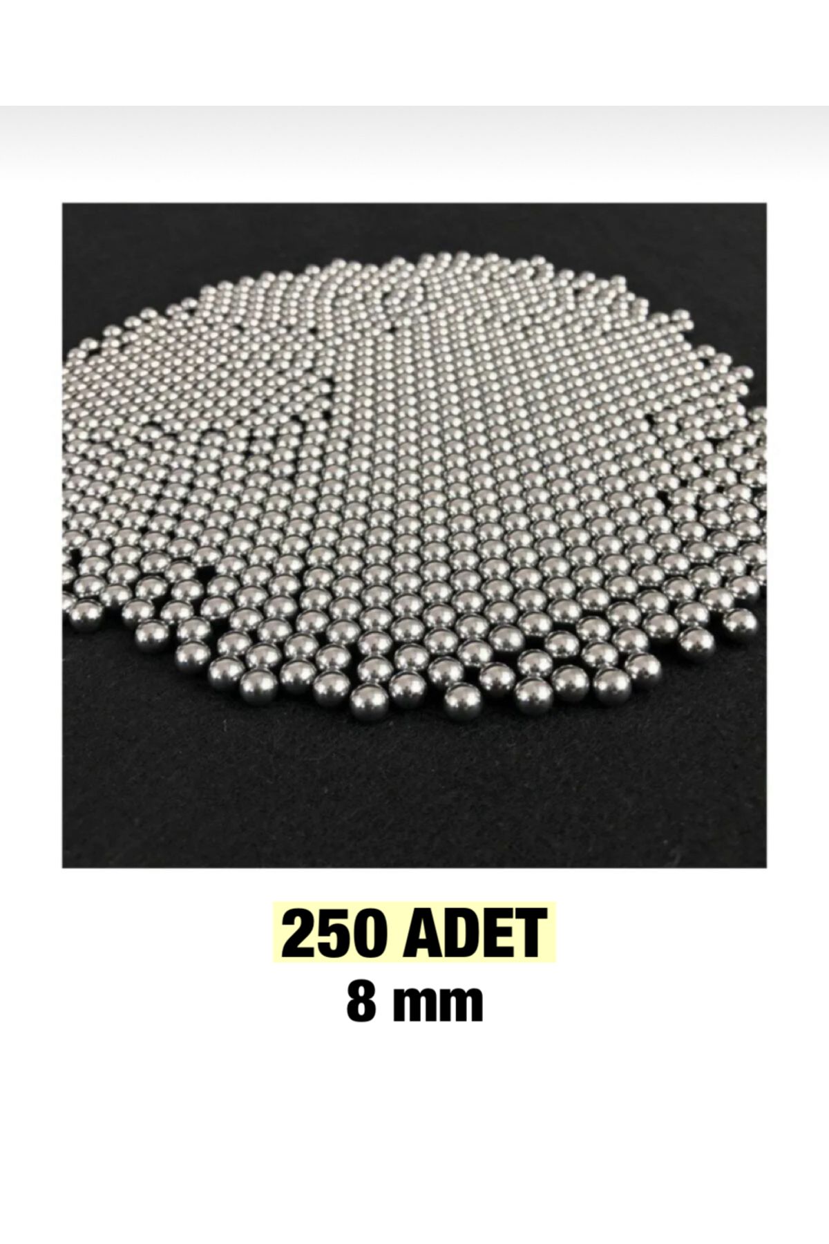 Elioure 250 Adet 8 mm Çelik Bilya Çok Amaçlı Tane Demir Rulman Bilye