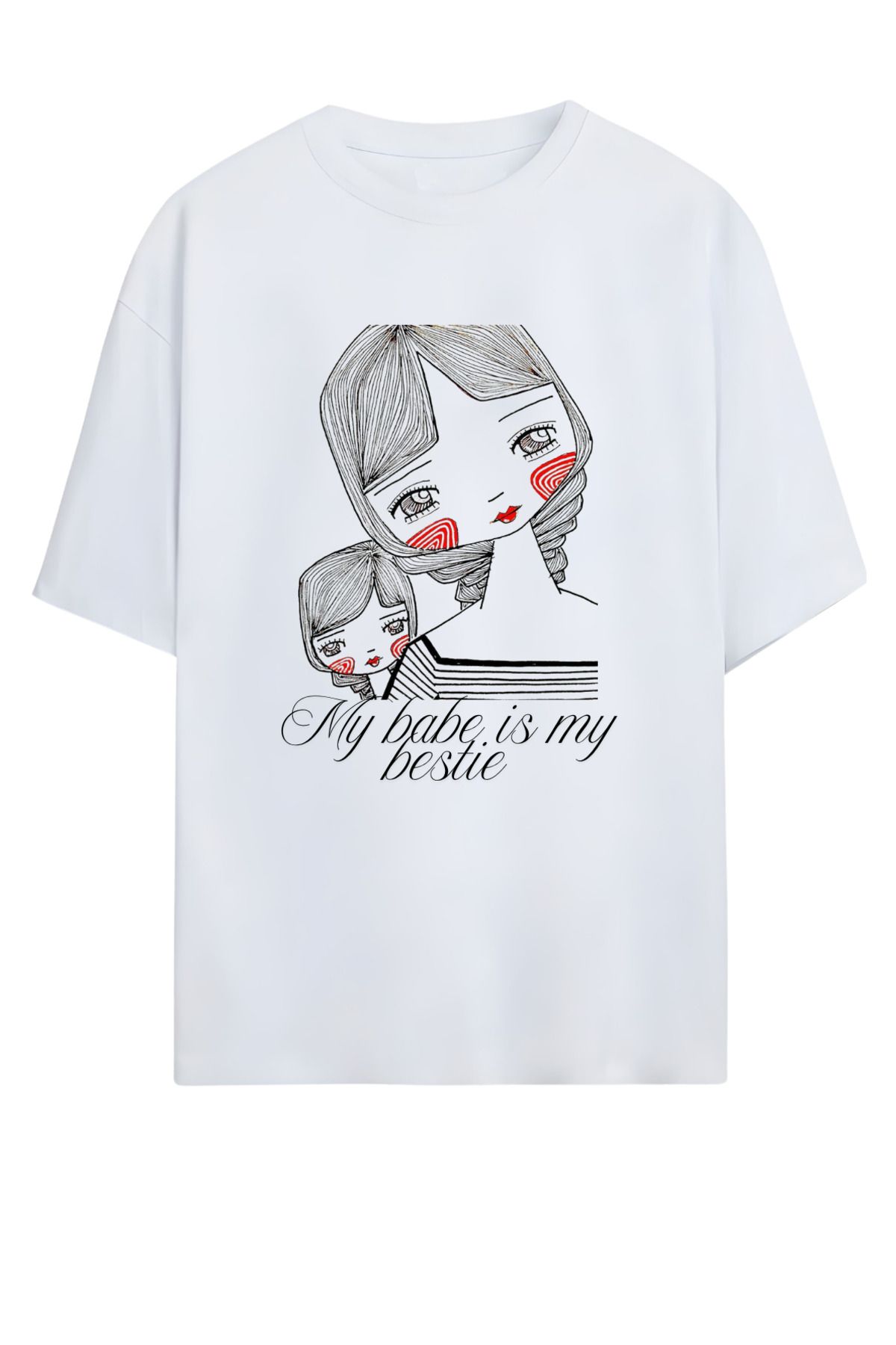MAGORS GraffTee Unisex %100 Organik Pamuk Bisiklet Yaka Illustrasyon Baskılı Özel Tasarım T-shirt