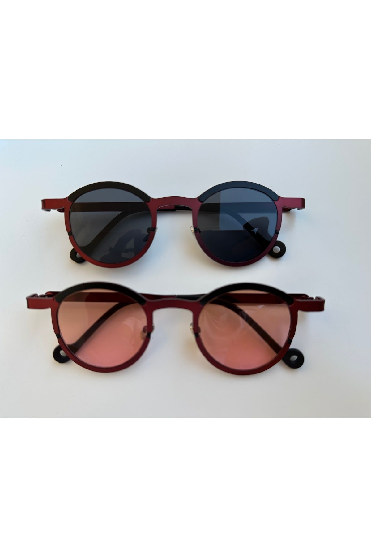 shop “modern Retro Bordo Gözlük | Uv400 Koruma | Unisex Yaz Modası”