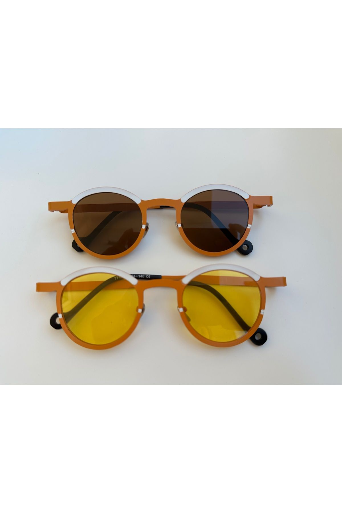 shop “modern Retro Turuncu Gözlük | Uv400 Koruma | Unisex Yaz Modası”