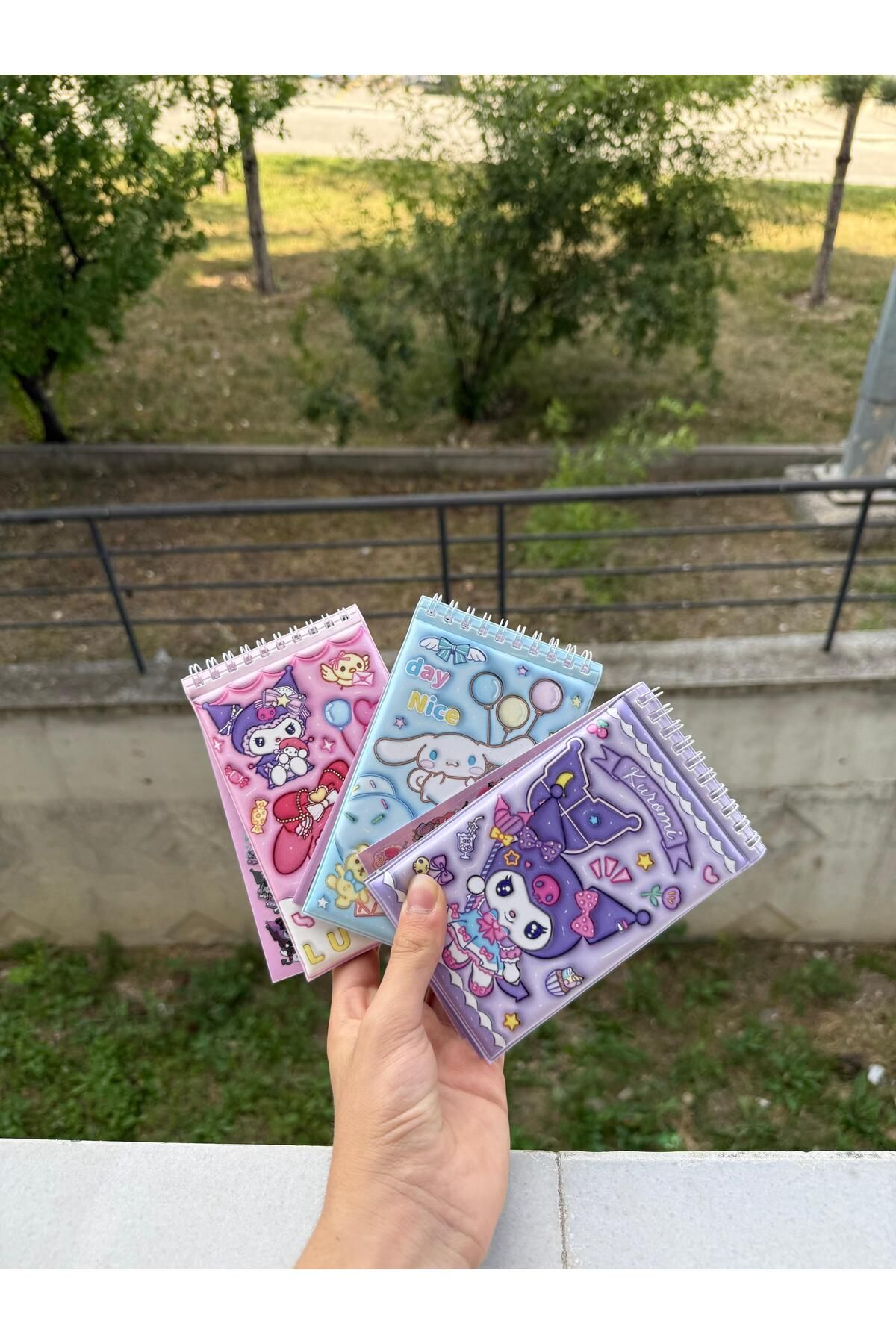 Bakmakistersen Sanrio Kuromi Melody Cinnamoroll Karakterli Stickerlı Not Defter