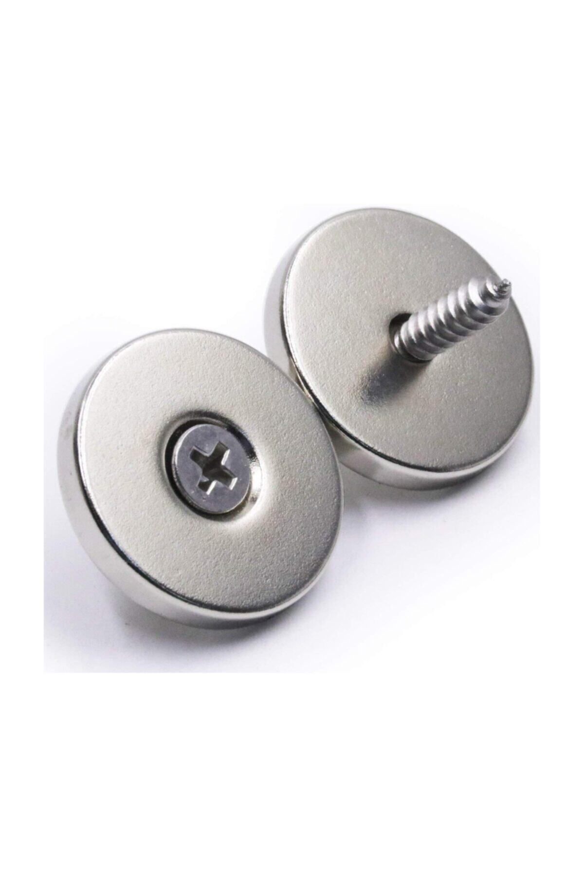 Elioure 30mm X 10/5mm X 6mm Havşa Delikli Güçlü Neodyum Mıknatıs, gri