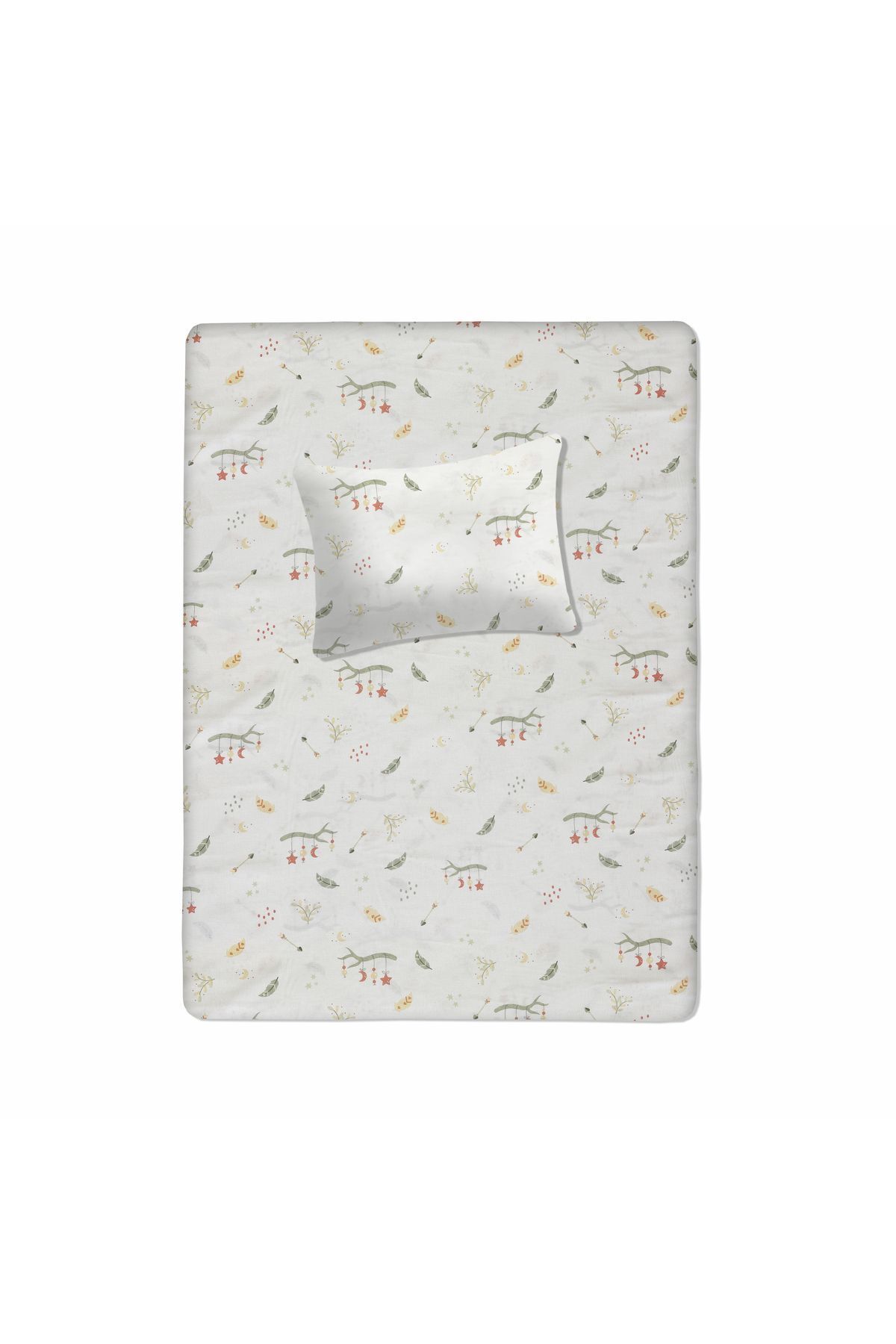 Lief Home %100 Pamuklu Bebek Lastikli Çarşaf 60x120+20 | Bebek Yastık Kılıfı 35x45