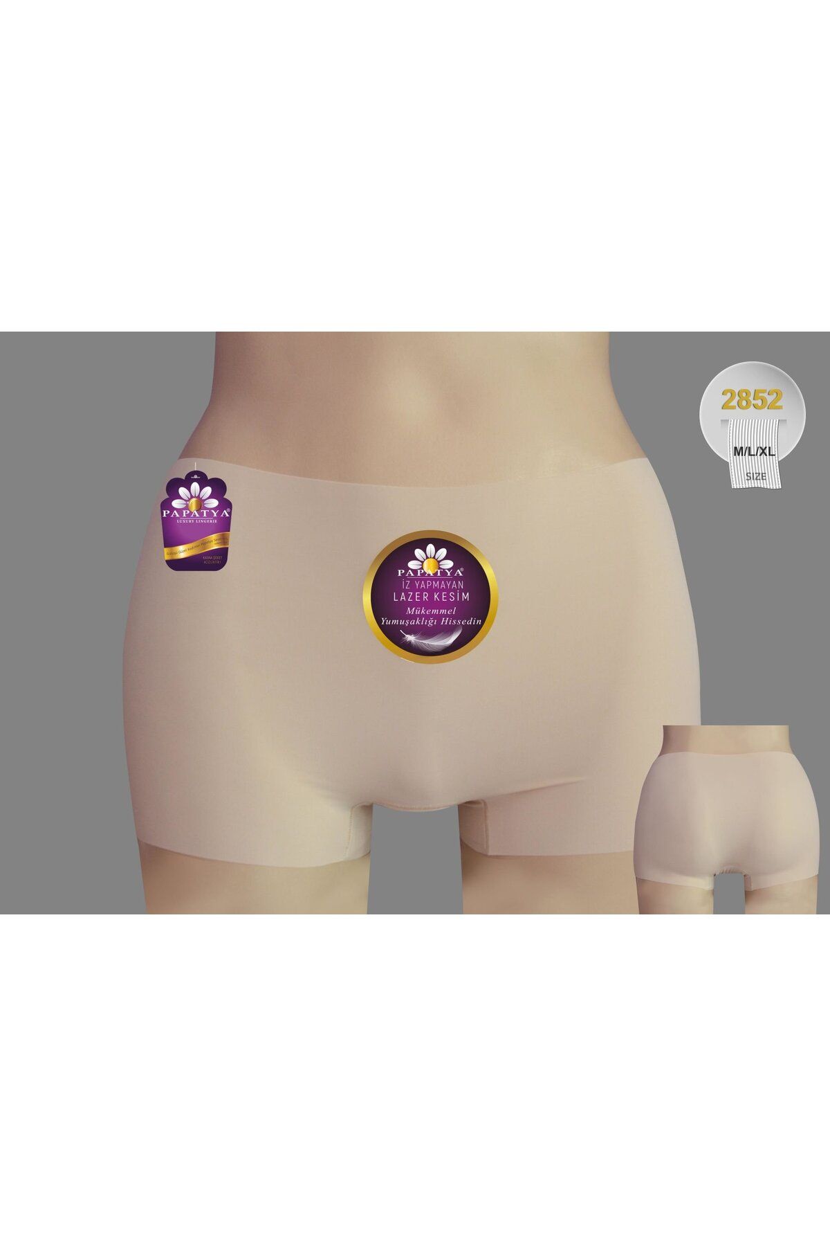 Butik Papatya İz Yapmayan Lazer Kesim Boyshort Külot