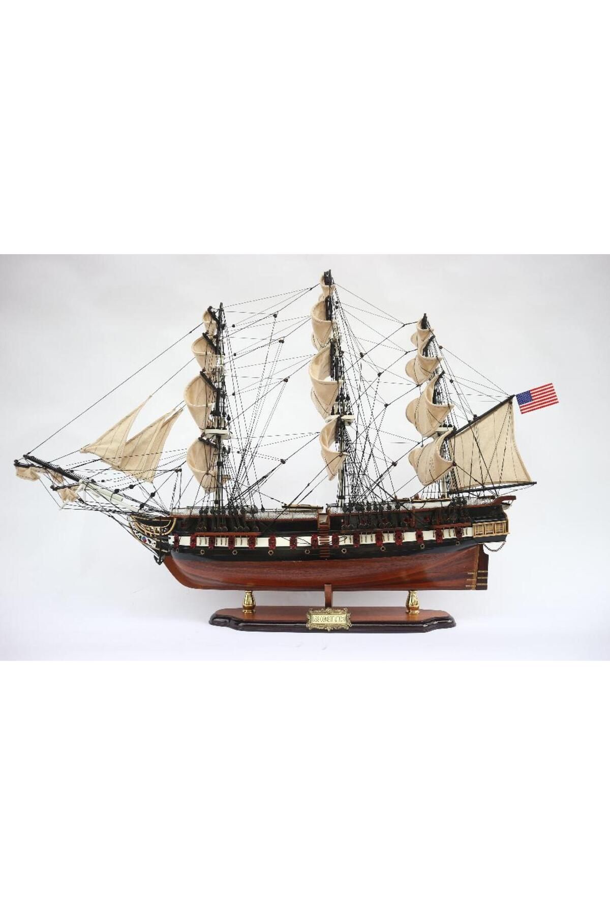 Vietnam gemiler DENİZCİLİK GRUBU-Vietnam Gemiler-USS CONSTITUTION-100x25x70 CM-JTS0023P-70