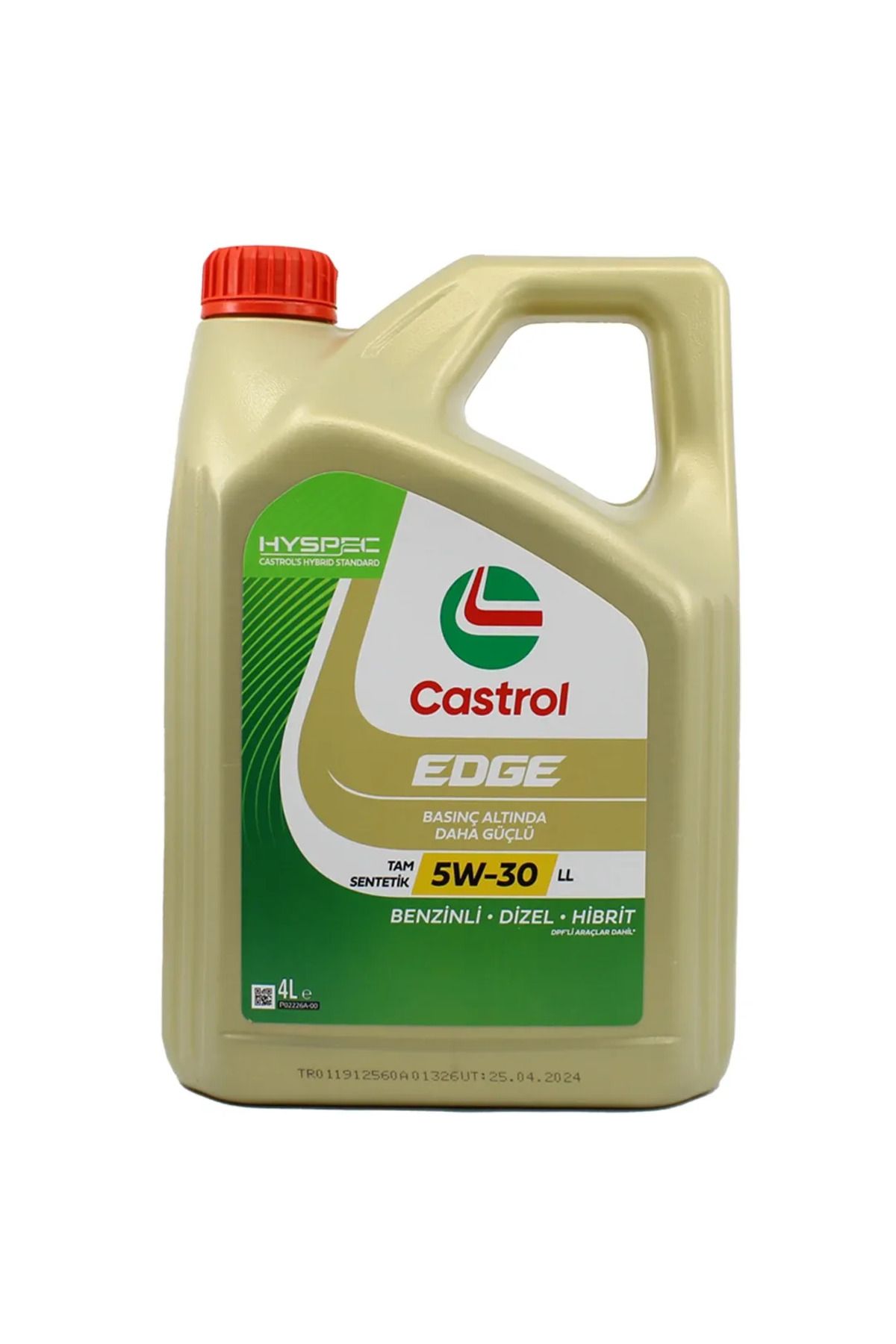 CASTROL Edge 5w30 Ll 4 Lt Tam Sentetik Partiküllü Motor Yağı