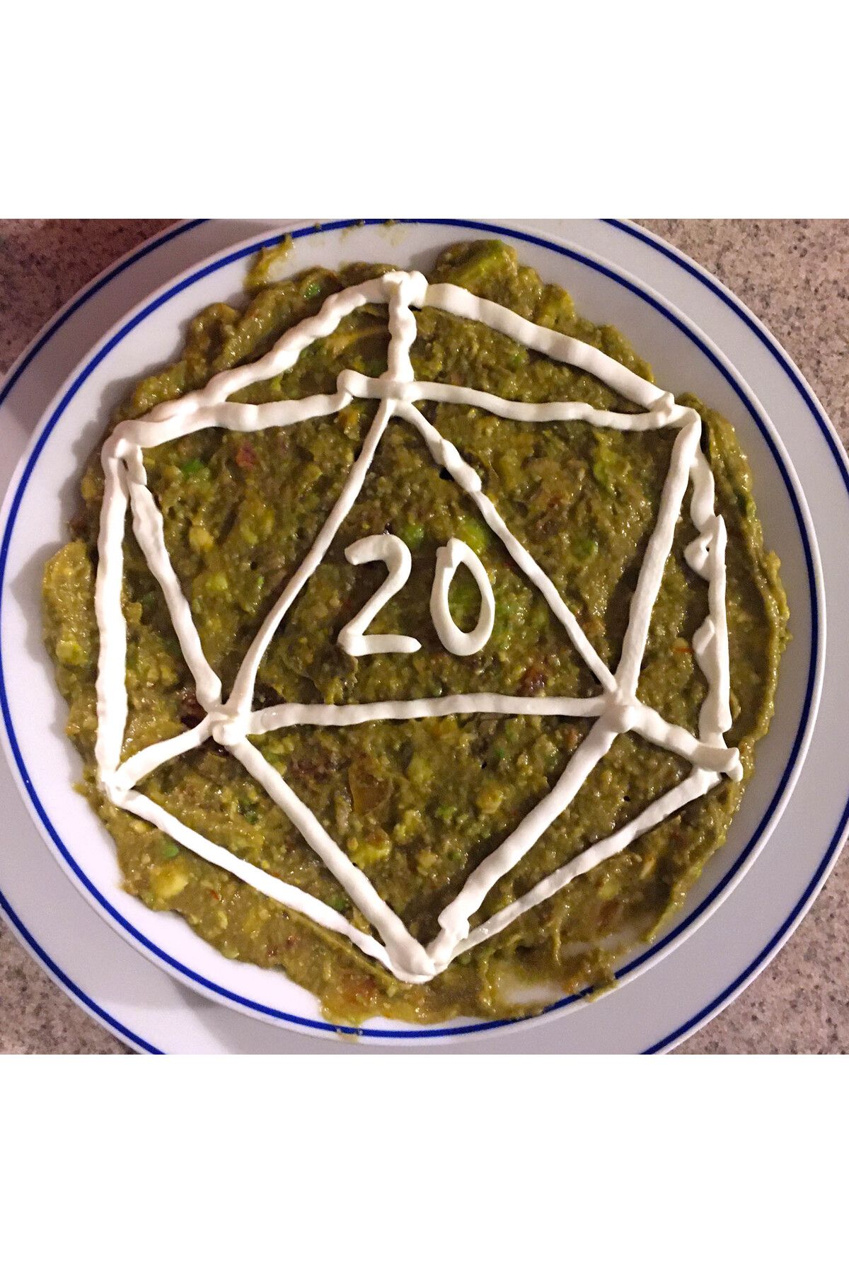 talaşoğlu DND Natural 20 Zar Guacamole Şablonu