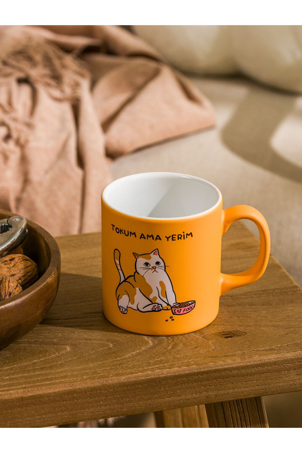 LC Waikiki LCW HOME Karişik Kedi Baskılı Seramik Kupa 320 ml