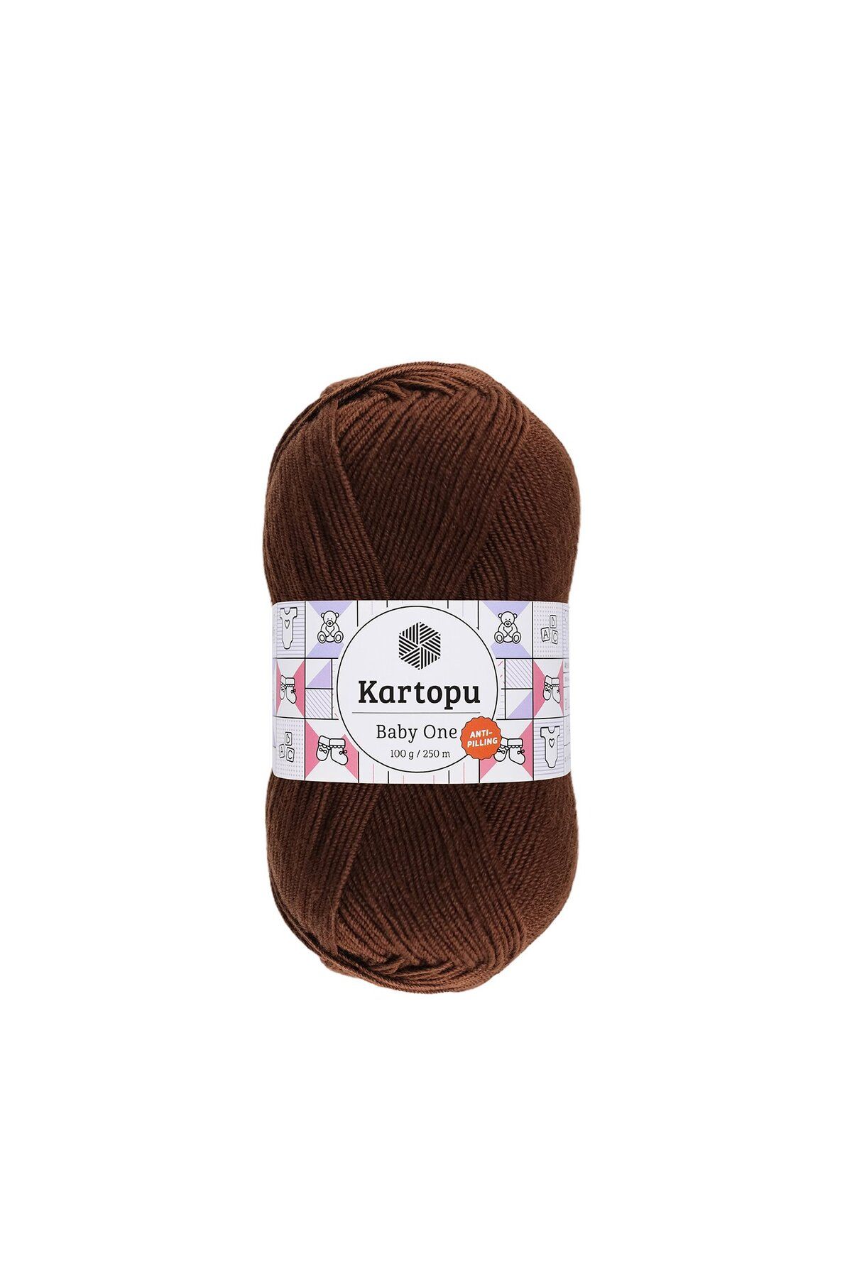 Kartopu 5 Adet Baby One %100 Anti-pilling Bebek İpi K890 Kahve