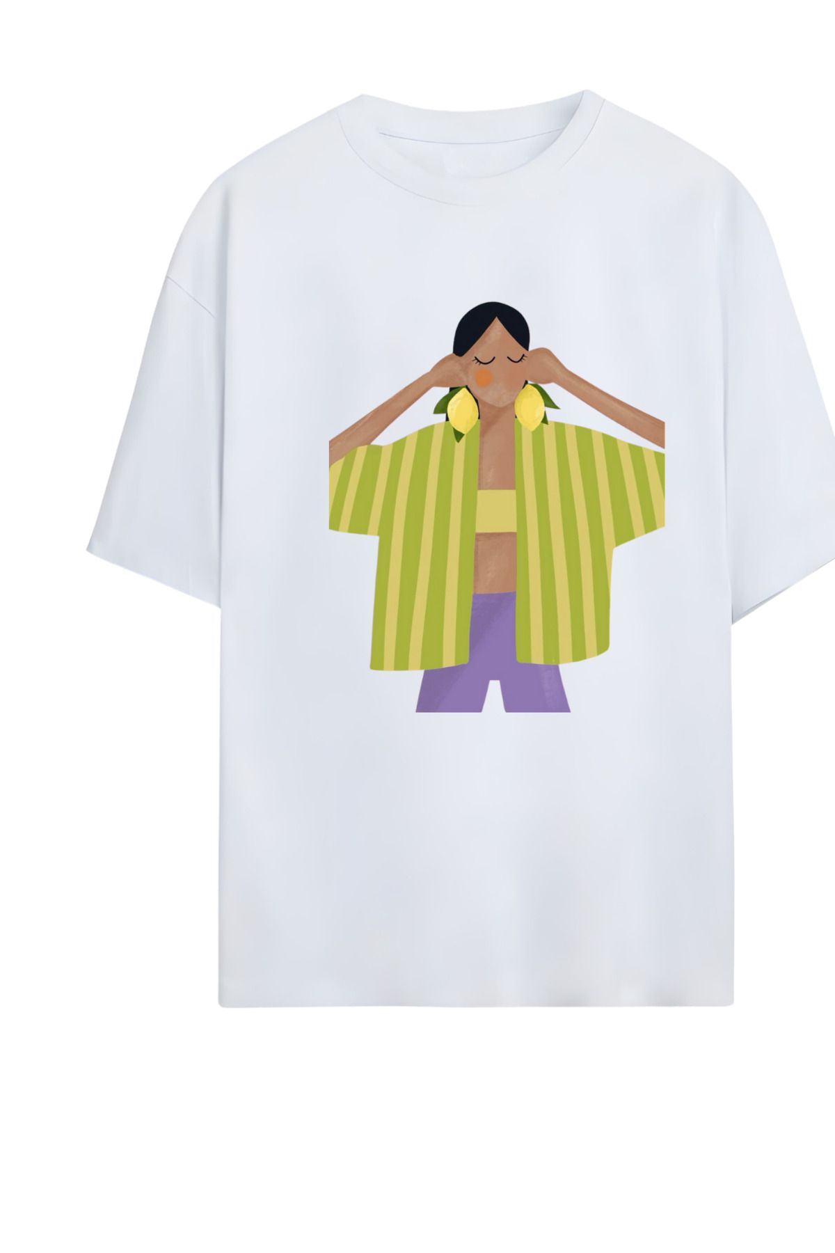 MAGORS GraffTee %100 Organik Pamuk Bisiklet Yaka Illustrasyon Baskılı Özel Tasarım T-shirt