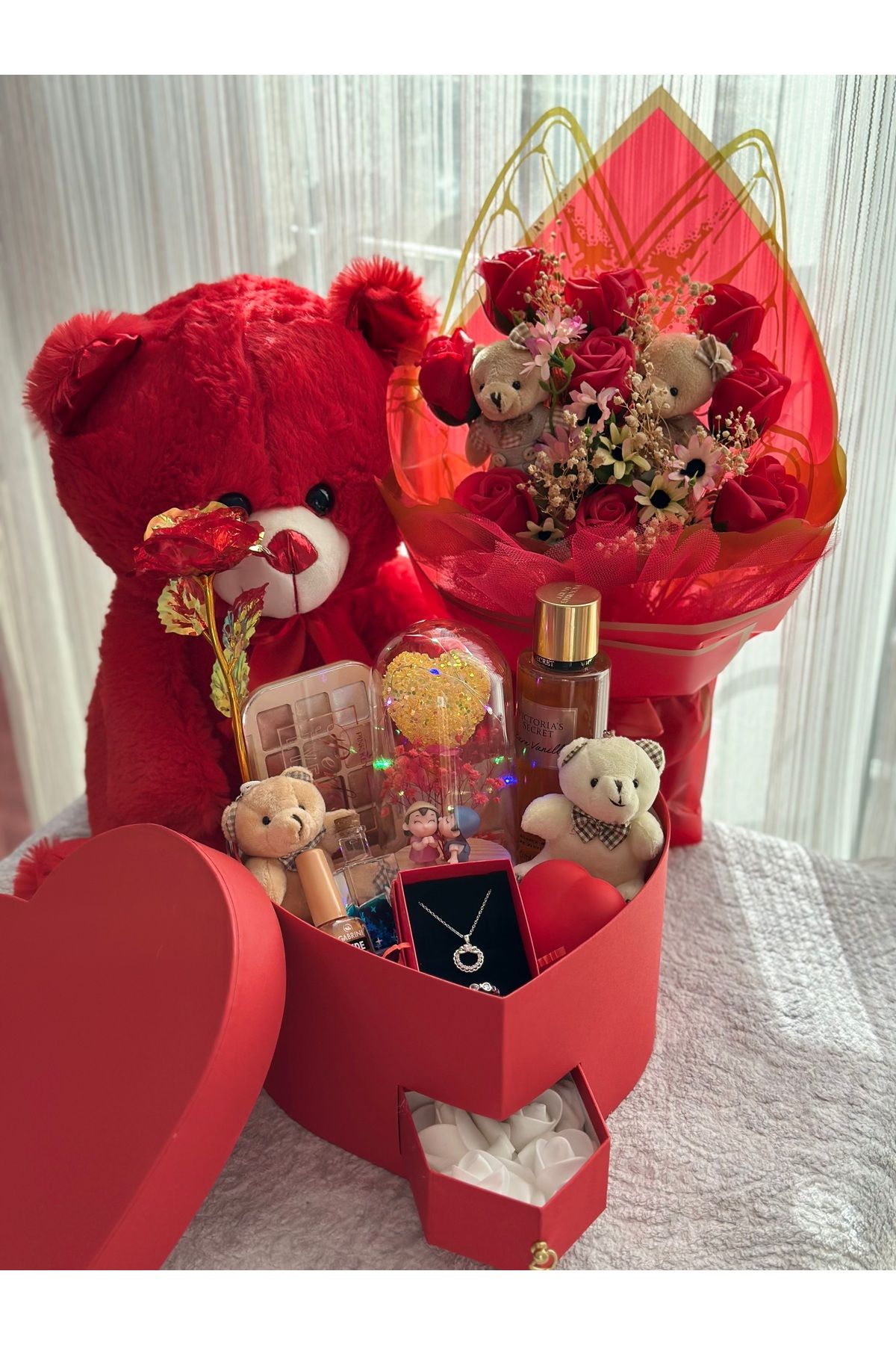Ahsen Collection Lovely kırmızı delux seri