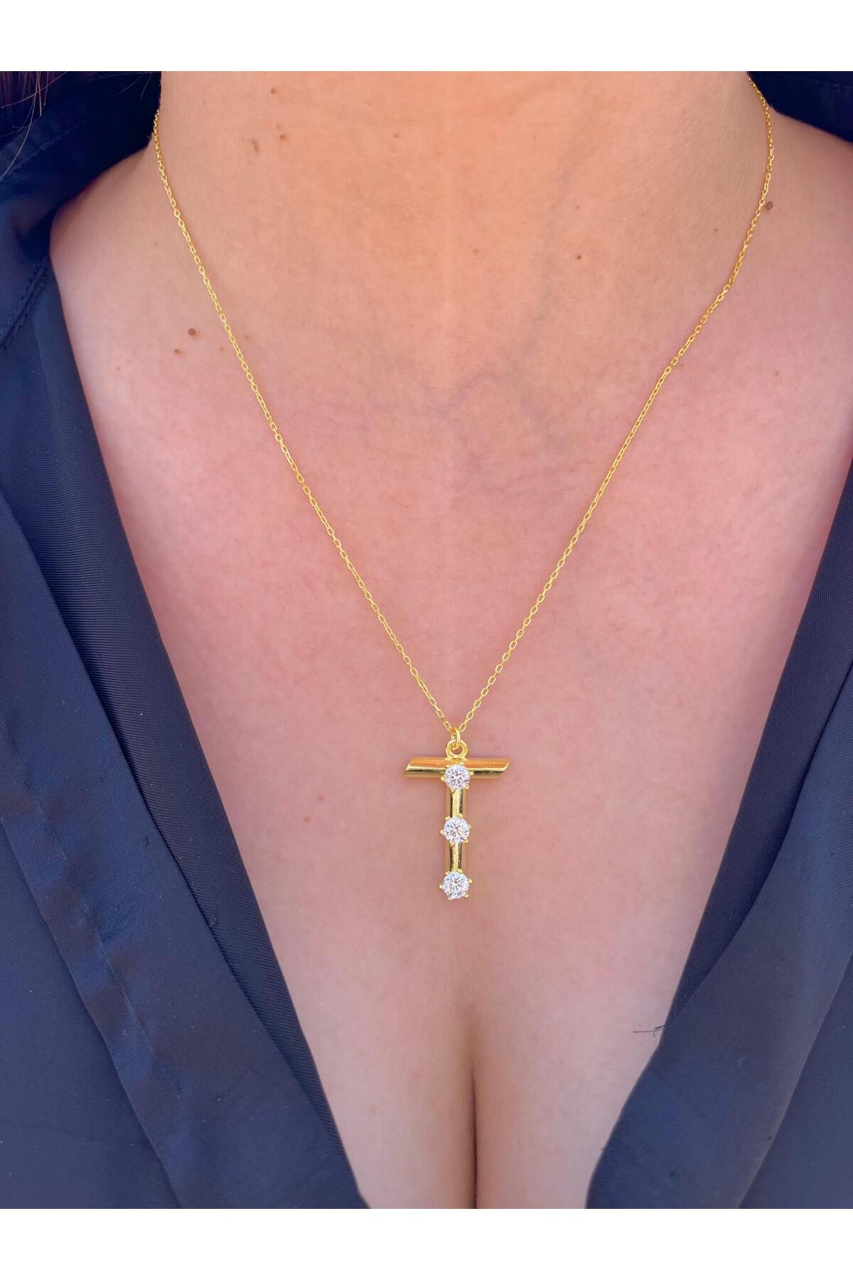 sirius jewelry 925s | Kristal Taşlı Harf Kolye
