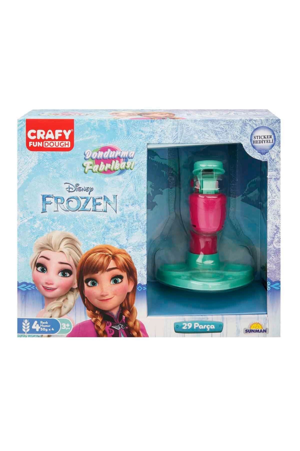 S PAZARIM Nessiworld Frozen Dondurma Fabrikası Oyun Hamuru Seti 200 gr 29 Parça