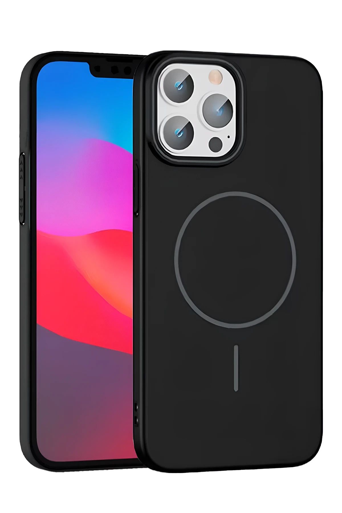 cepmoda iPhonE 15 PRO MAX | BROS Telefon Kılıfı - Magsafe destekli, Kamera Çıkıntılı Kapak | SİYAH