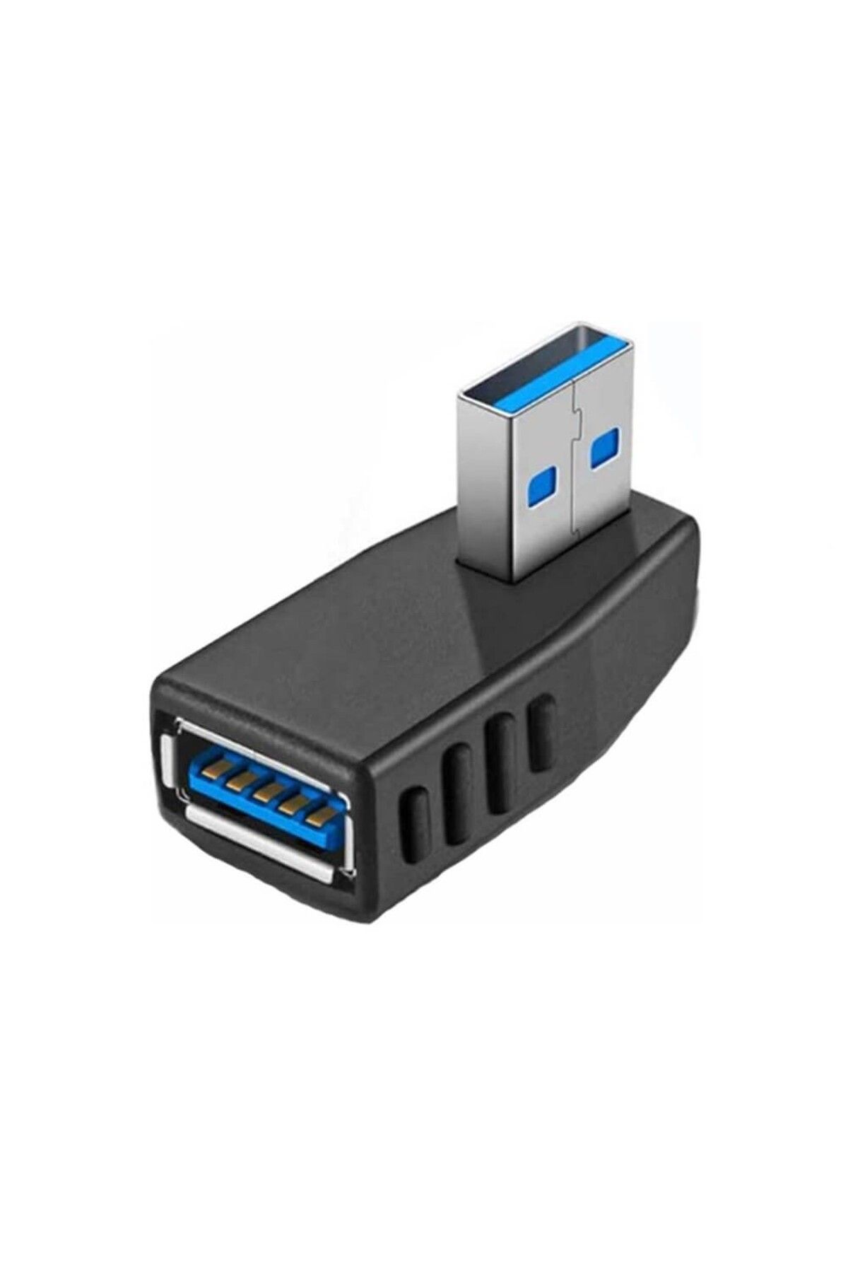 Koodmax Usb 3.0 Sağ Açılı Konnektör Erkek Dişi 90 Derece Uzatma Adaptörü