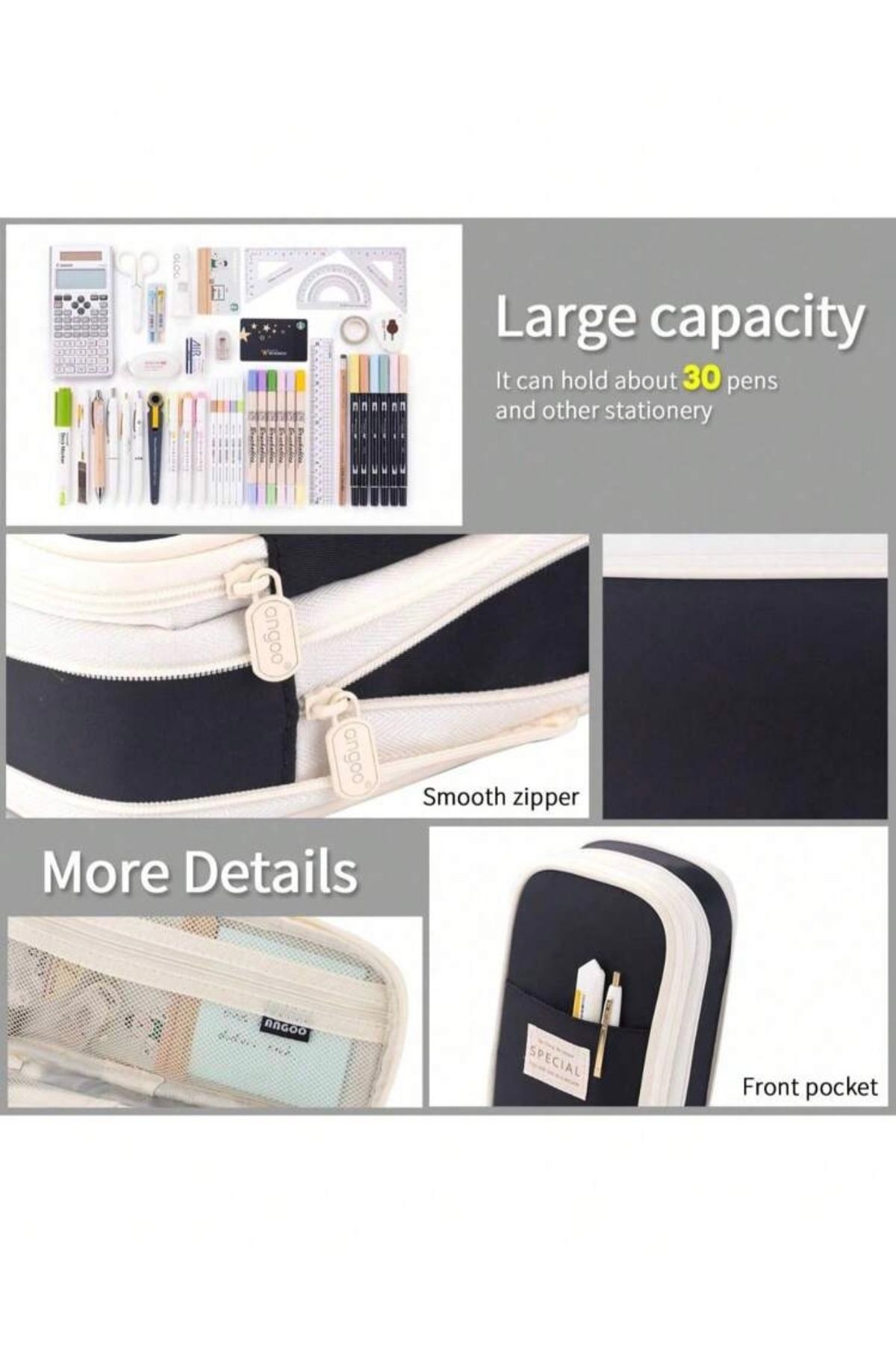 womistore-Kavai Penholder Pencil Case Multi-Function Multi-Section 6
