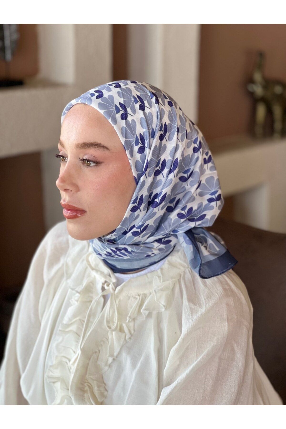 Modakaşmir Yonca Desen Pamuk Eşarp