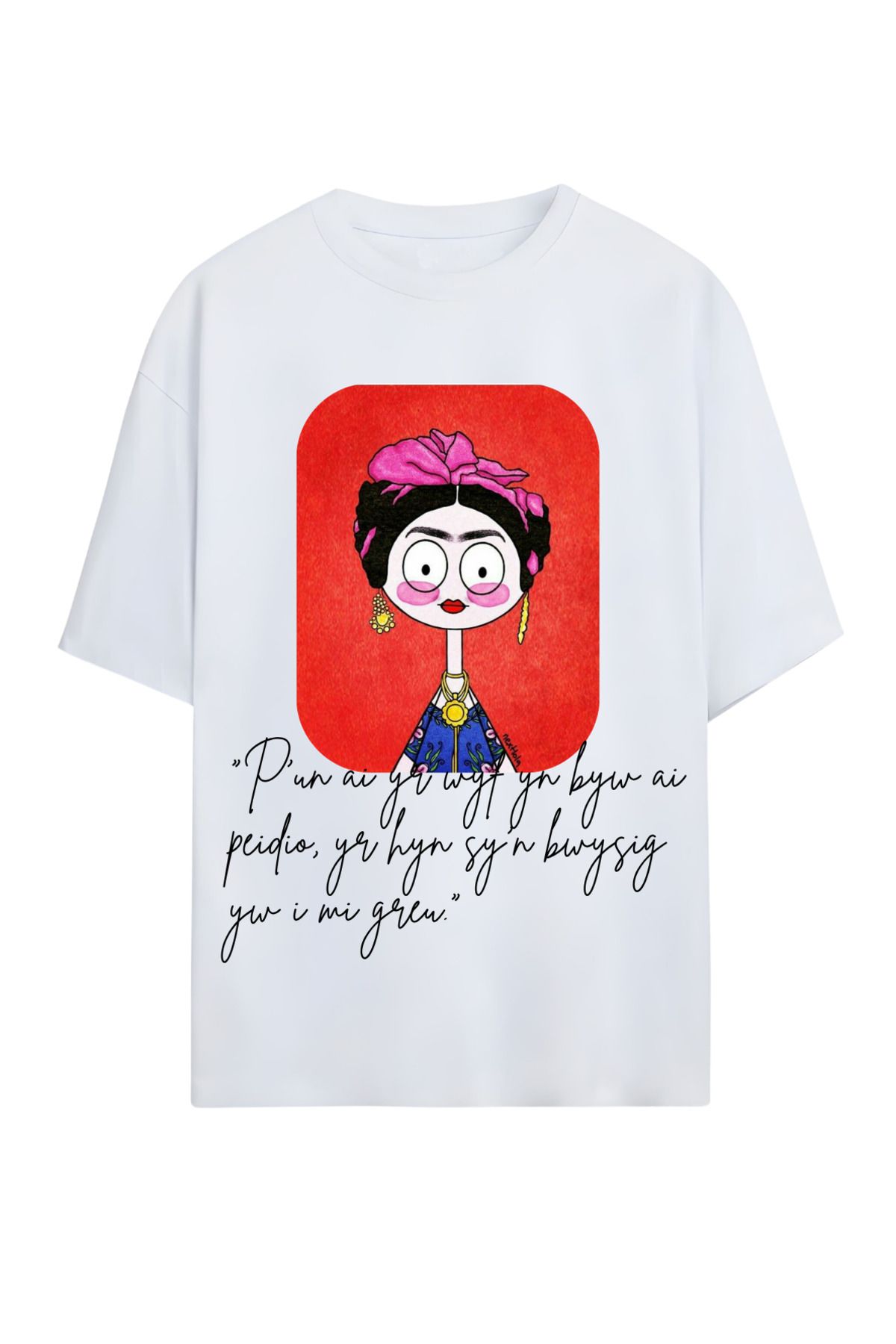 MAGORS GraffTee %100 Organik Pamuk Bisiklet Yaka Illustrasyon Baskılı Özel Tasarım T-shirt