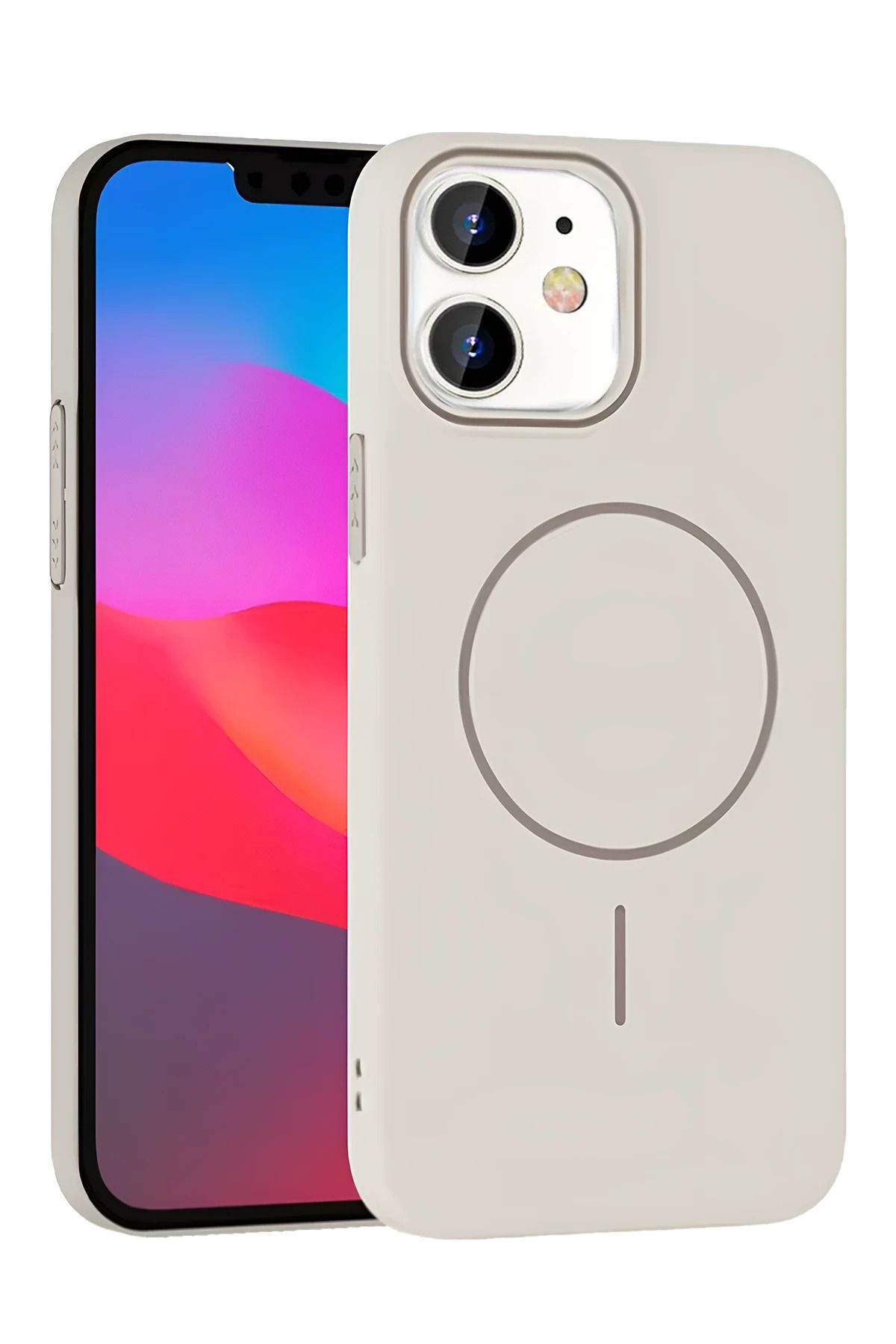 cepmoda iPhonE 11 | BROS Telefon Kılıfı - Magsafe destekli, Kamera Çıkıntılı Kapak | KREM