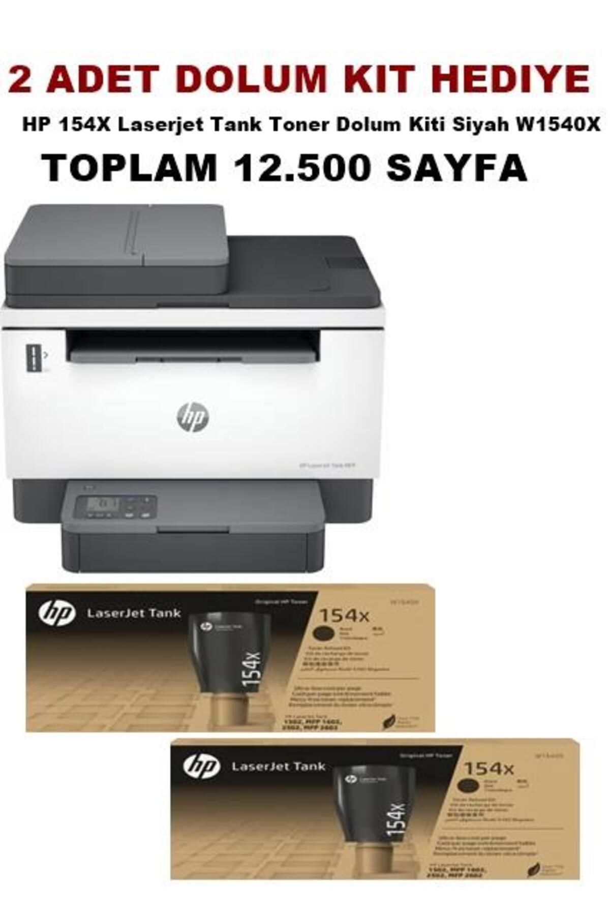 HP Laserjet Tank MFP 2602SDW 2R7F5A-2T Mono Wi-Fi + Tarayıcı + Fotokopi Çok Fonksiyonlu Lazer Yazıcı