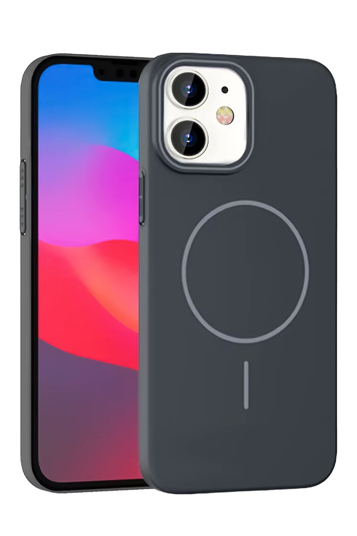 cepmoda iPhonE 11 | BROS Telefon Kılıfı - Magsafe destekli, Kamera Çıkıntılı Kapak | FÜME
