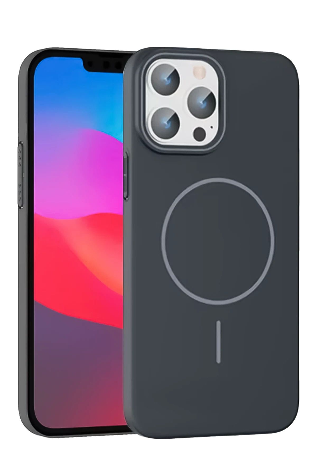 cepmoda iPhonE 15 PRO MAX | BROS Telefon Kılıfı - Magsafe destekli, Kamera Çıkıntılı Kapak | FÜME