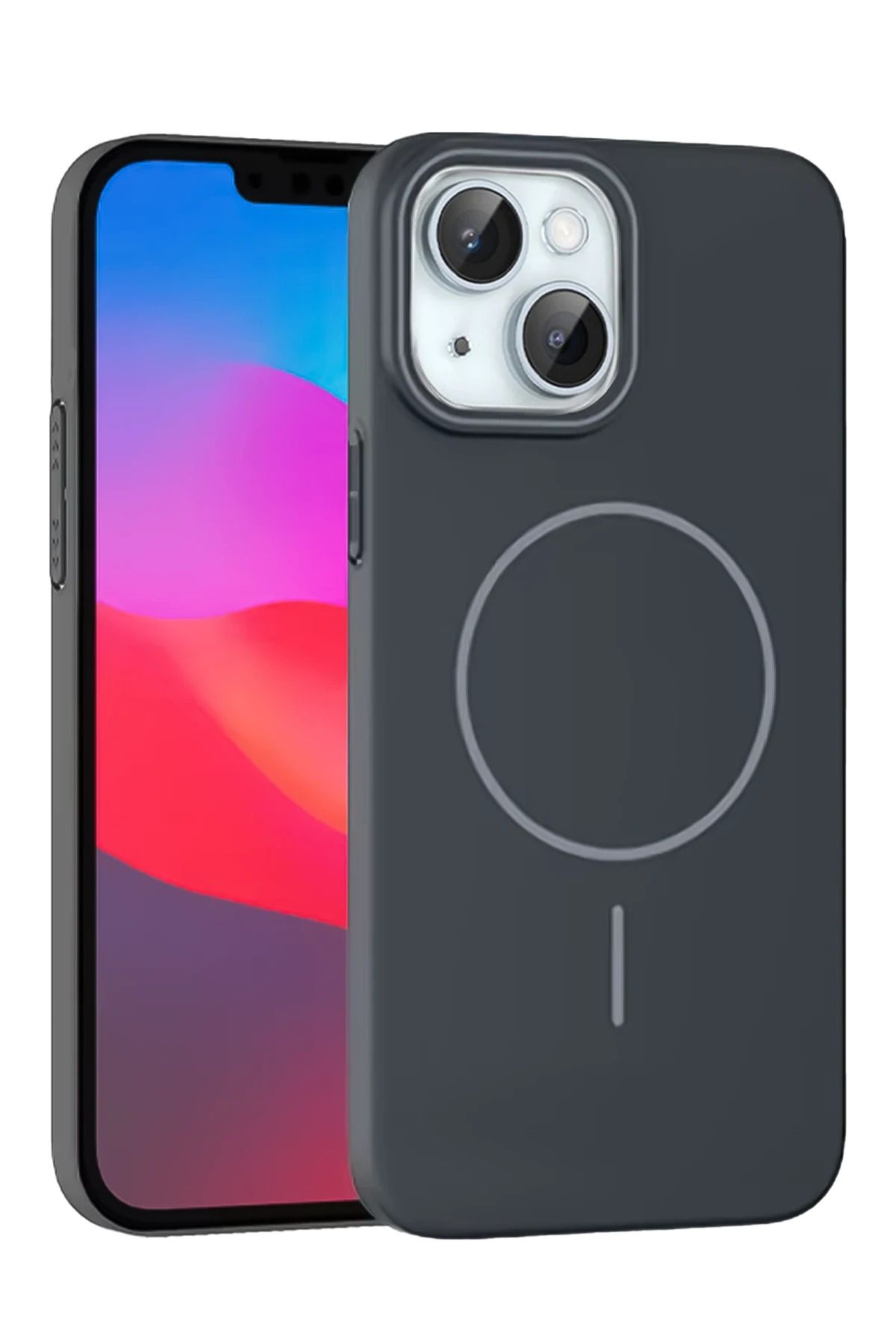 cepmoda iPhonE 15 | BROS Telefon Kılıfı - Magsafe destekli, Kamera Çıkıntılı Kapak | FÜME