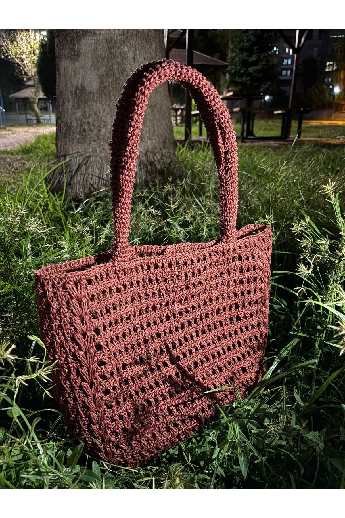 Butik kadın omuz çantası/ kağıt ip çanta/ el yapımı çanta