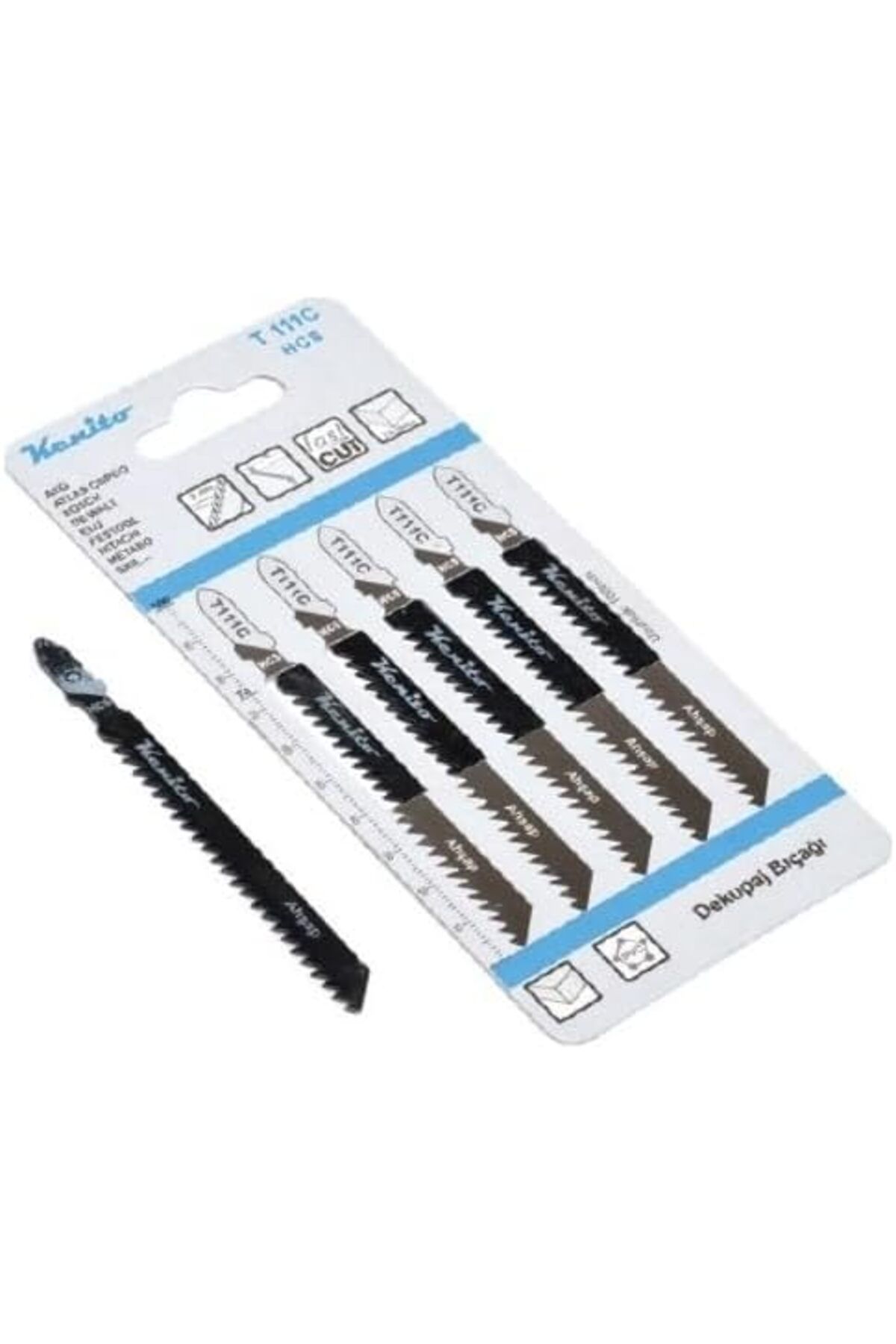 ShopZum Dekupaj Testere Biçaği T111C, Ahşap 5&Apos;Li