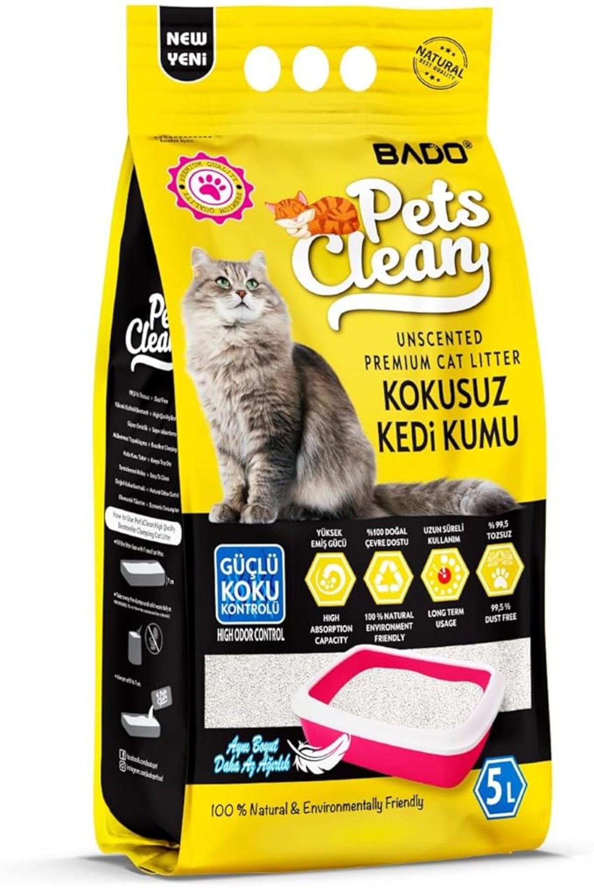 ShopZum Kumu 5 Lt Natural Kokusuz