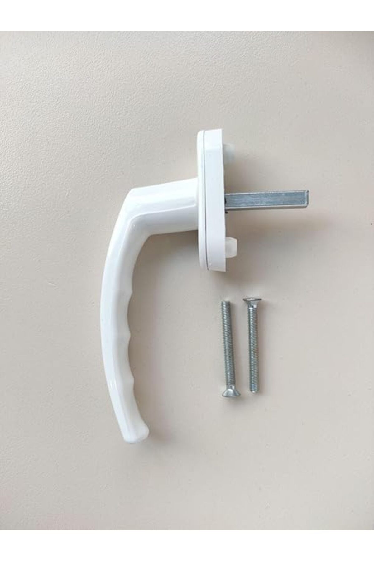 ShopZum Pvc Pimapen Pencere Kolu Balkon Sürme Kapı Kolu (2, Beyaz)