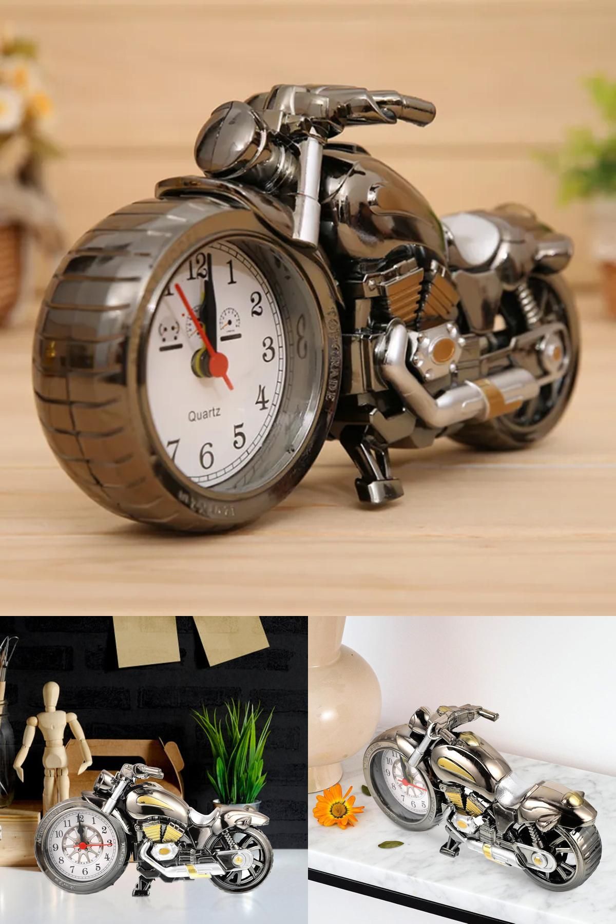 Midday Retro Motor Şeklinde Saat | Ofis, Salon ve Hediye İçin Efsane Dekor Ürünü Eşsiz Retro Tasarım
