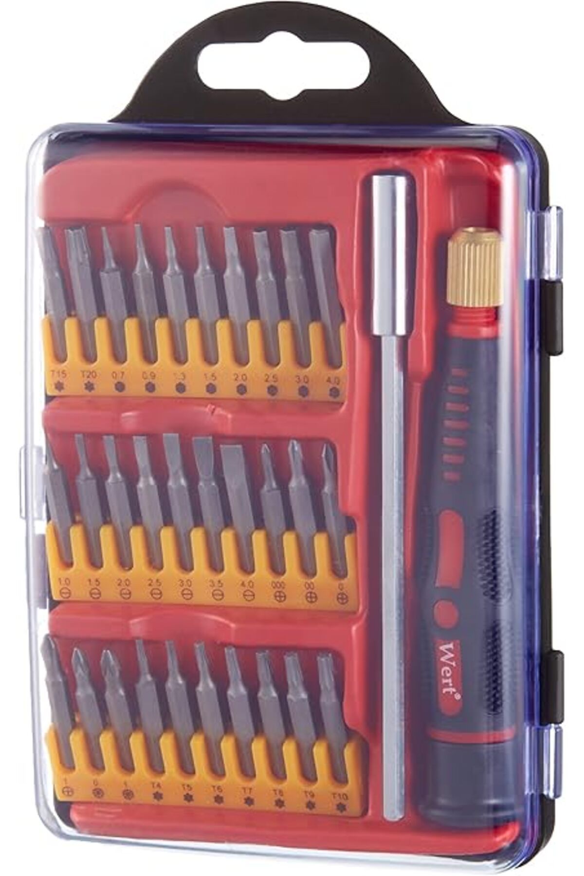 ShopZum W 2254, Elektronikçi Tornavida Bits Uç Seti (32 Parça), Gri, Siyah, Kırmızı