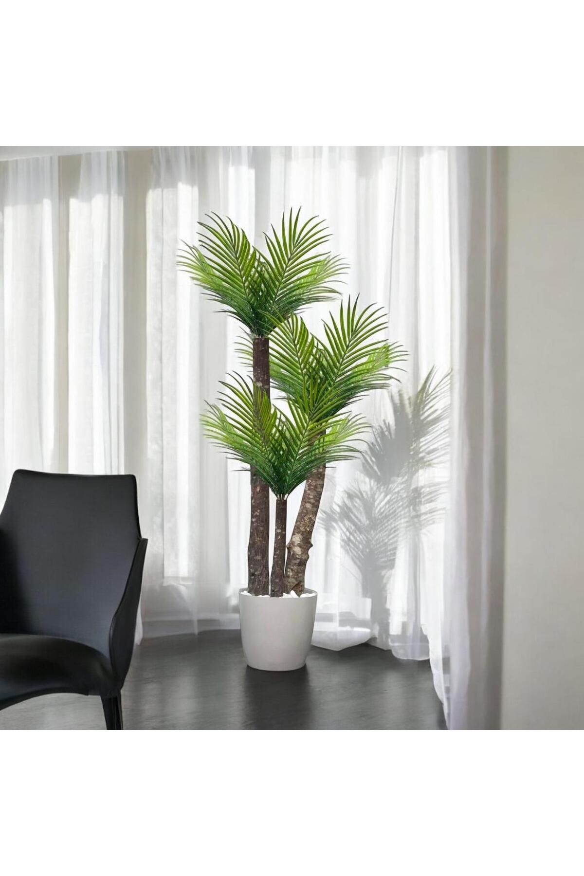 Altun Çiçekcilik Yapay Palmiye Ağacı 3 Dal 130 CM 27 YAPRAK
