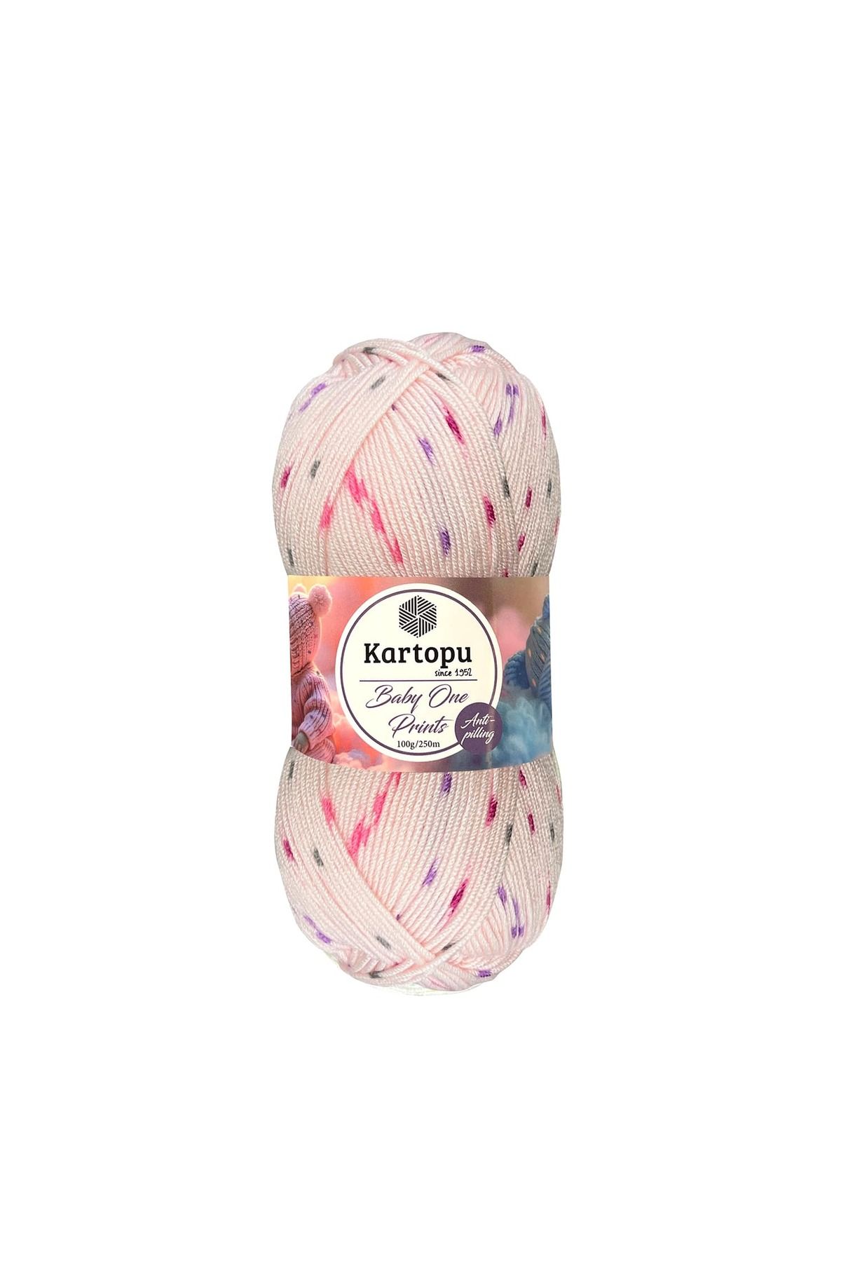 Kartopu 5 Adet Baby One Prints %100 Anti-pilling Bebek İpi B2534