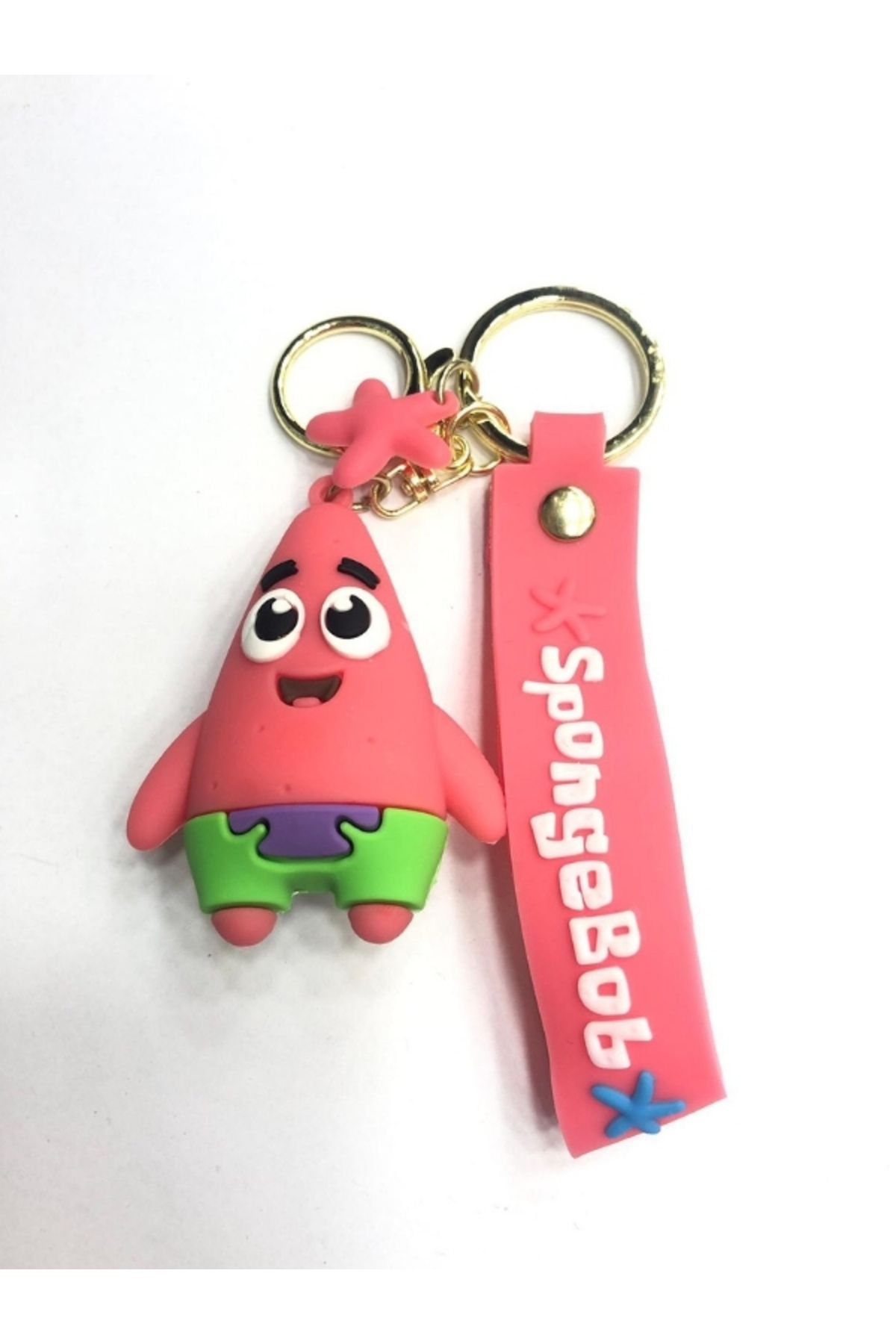 uğurlu dükkan 3D Patrick Sungerbob Silikon Anahtarlık