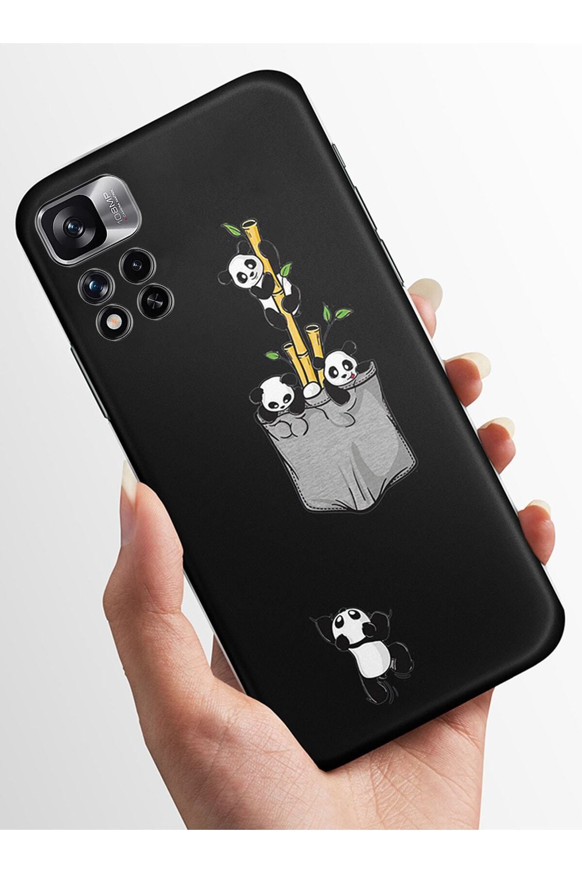 Activist Redmi Note 11 Pro Kılıf Kamera Korumalı Baskılı Silikon Kapak - panda2